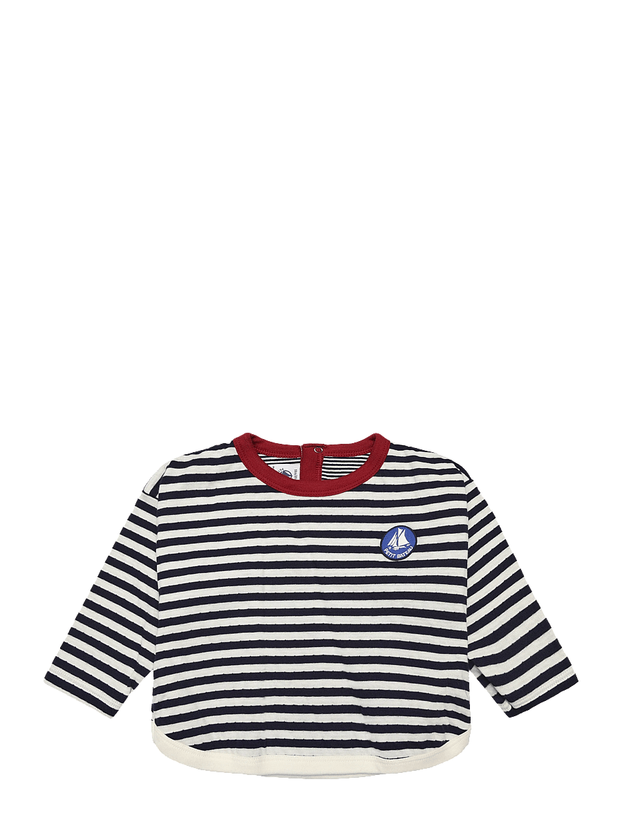 Petit Bateau - TEE SHIRTS ML JOUR - langærmede t-shirts - soir/milk - 0