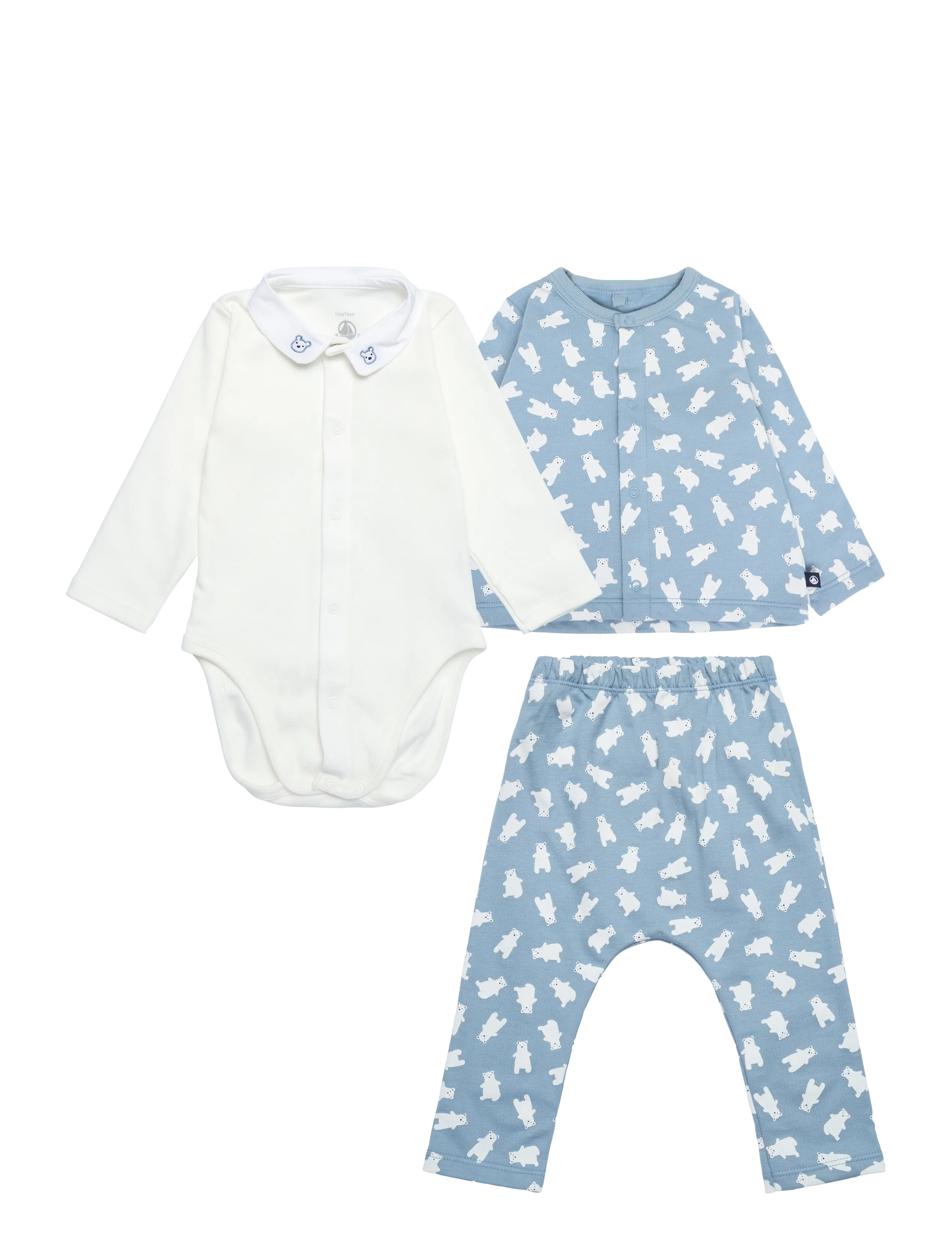 Petit Bateau ENSEMBLE LONG - Sets - ADRIATIC/MULTICO / blue