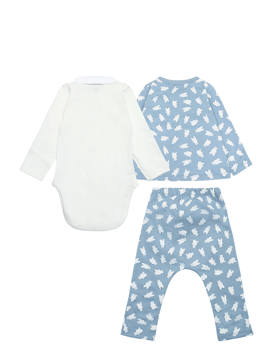 Petit Bateau - ENSEMBLE LONG - sets mit body - adriatic/multico - 1