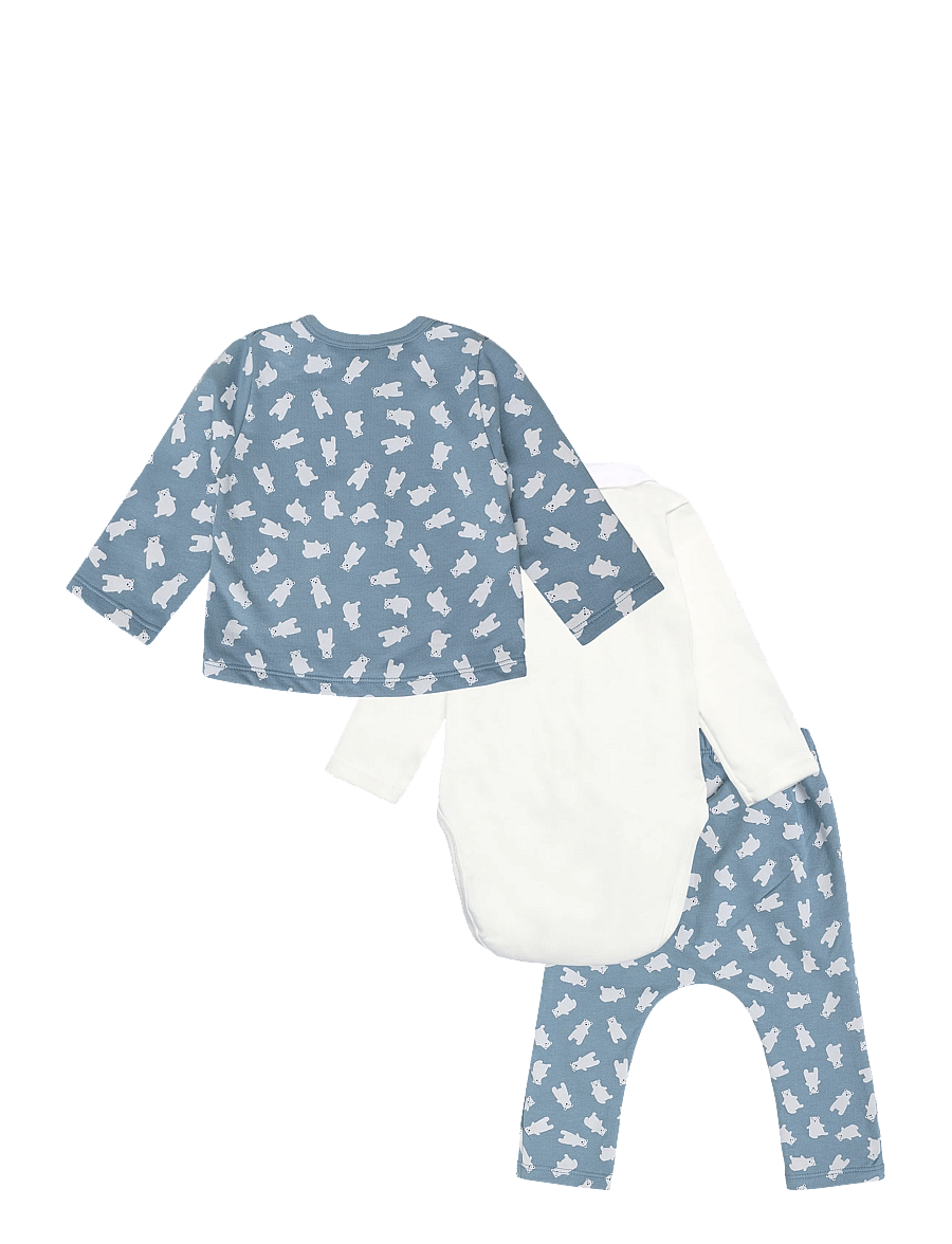 Petit Bateau - ENSEMBLE LONG - set med body - adriatic/multico - 1