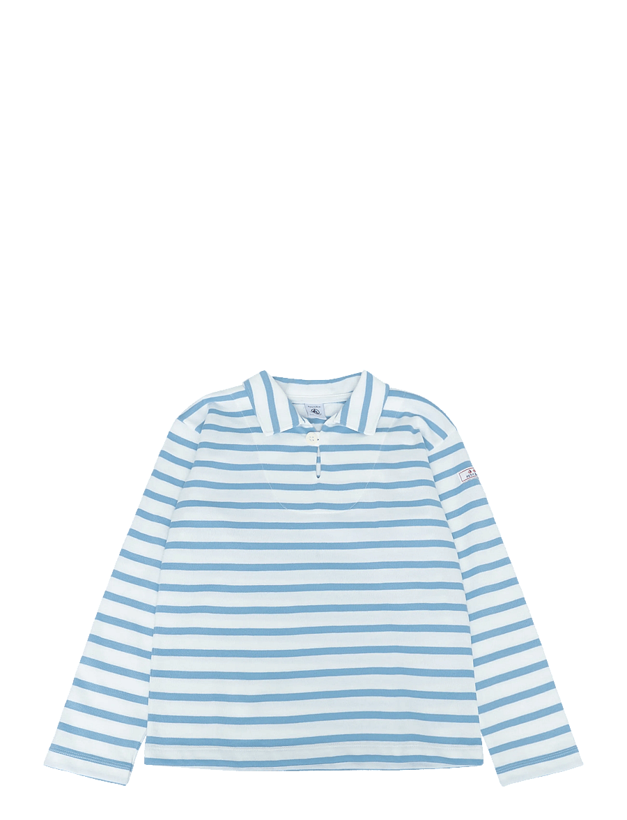 Petit Bateau - SF MARINIERES - pikkade varrukatega polod - marshmallow/flo - 0