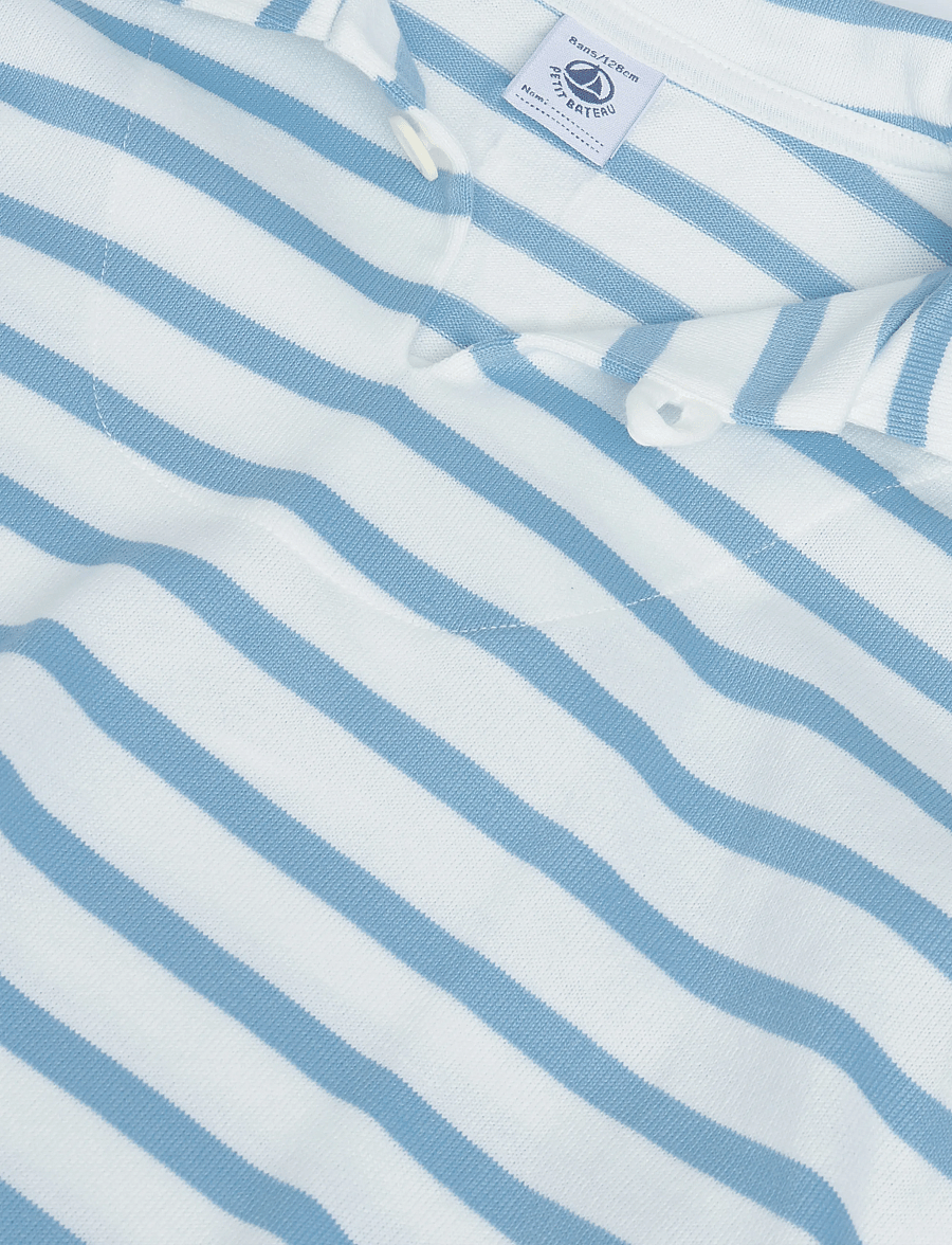 Petit Bateau - SF MARINIERES - pikkade varrukatega polod - marshmallow/flo - 2