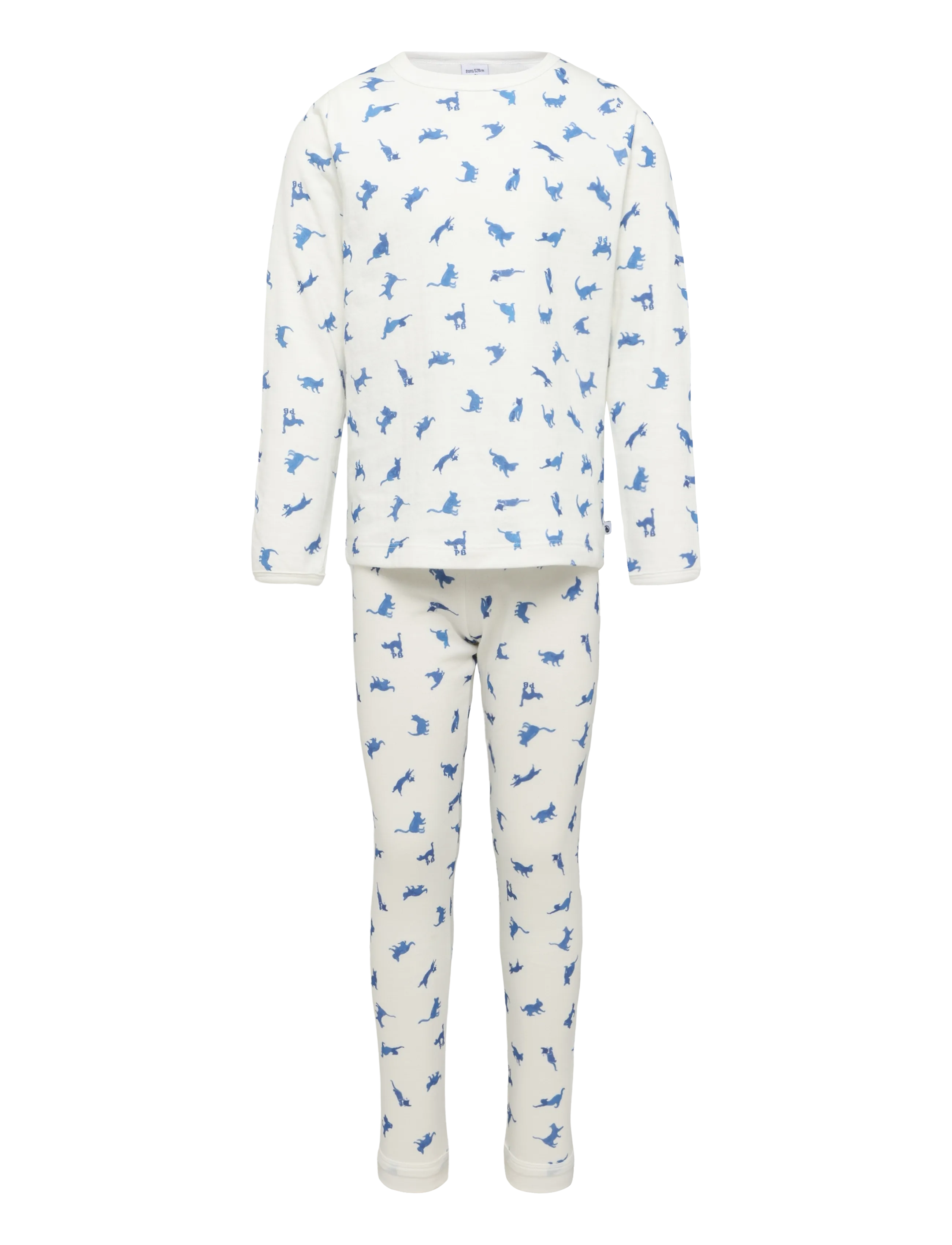 Petit Bateau SF PYJALONG - Sovplagg - MARSHMALLOW/MULTICO / cream