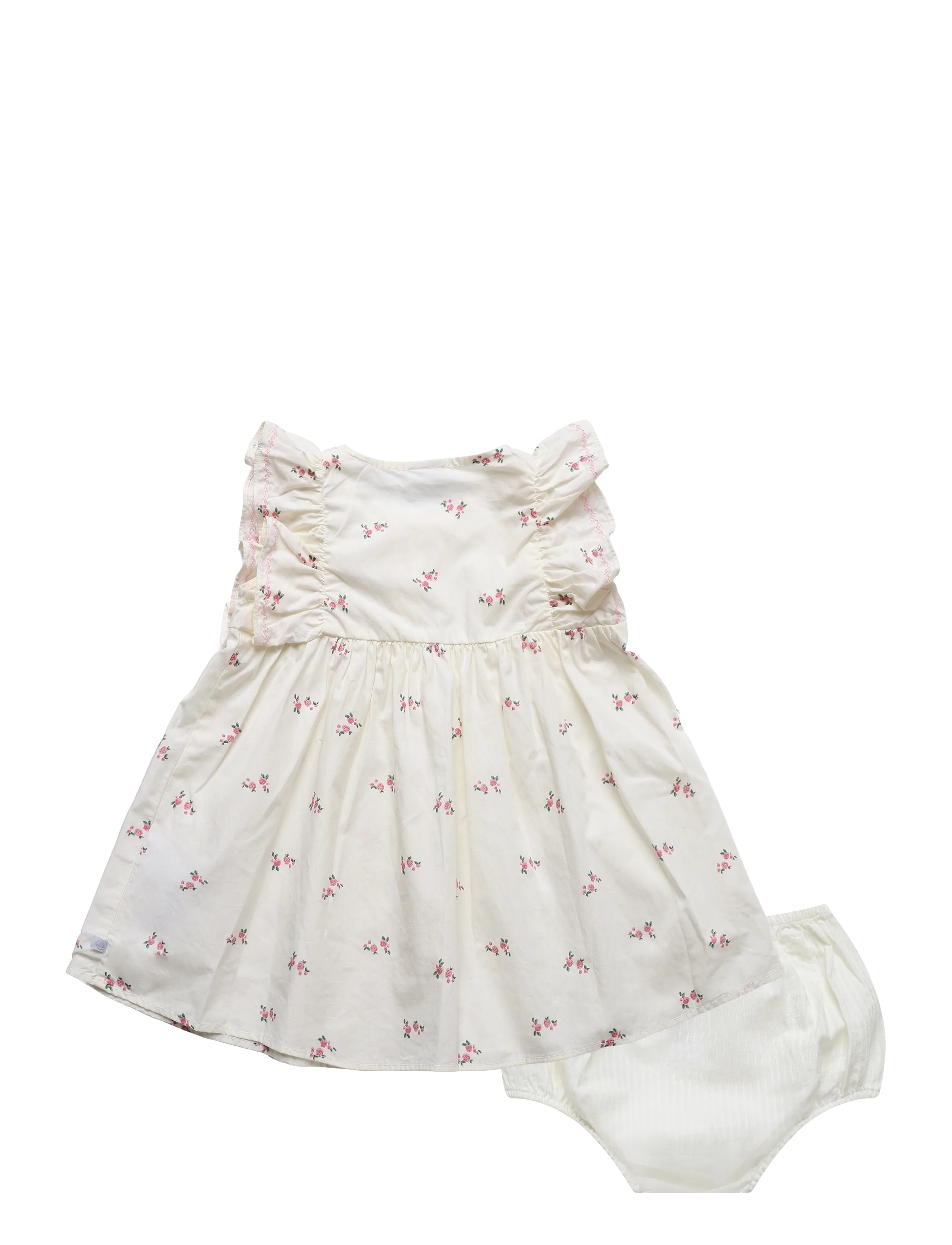 Petit Bateau - ROBES SM - kortærmede babykjoler - milk/multico - 1