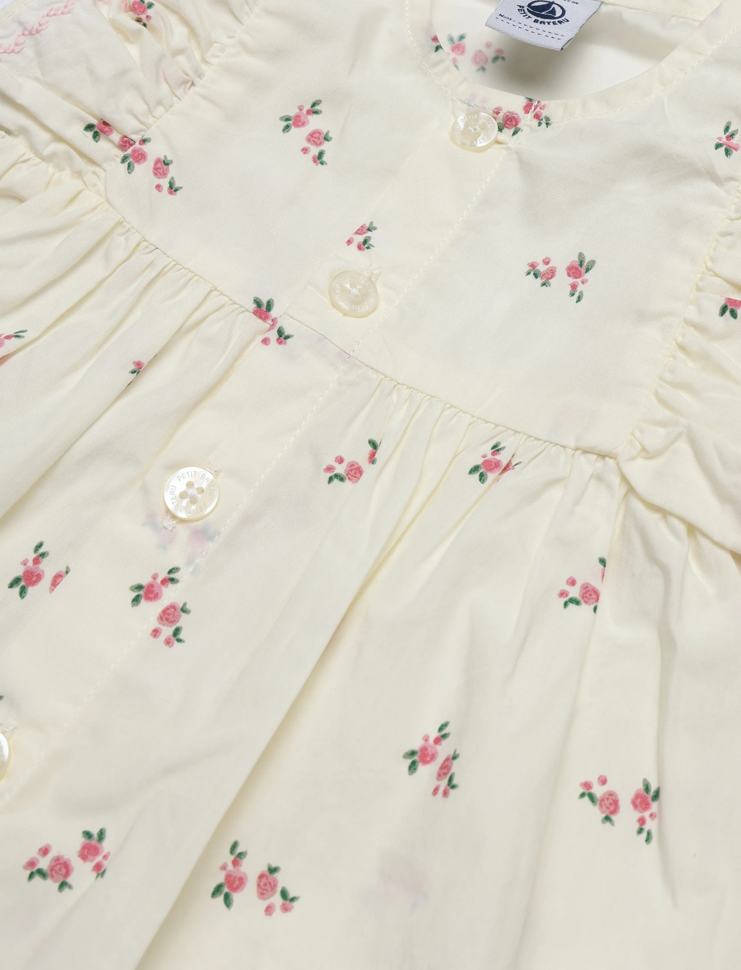 Petit Bateau - ROBES SM - kurzärmelige babykleider - milk/multico - 3