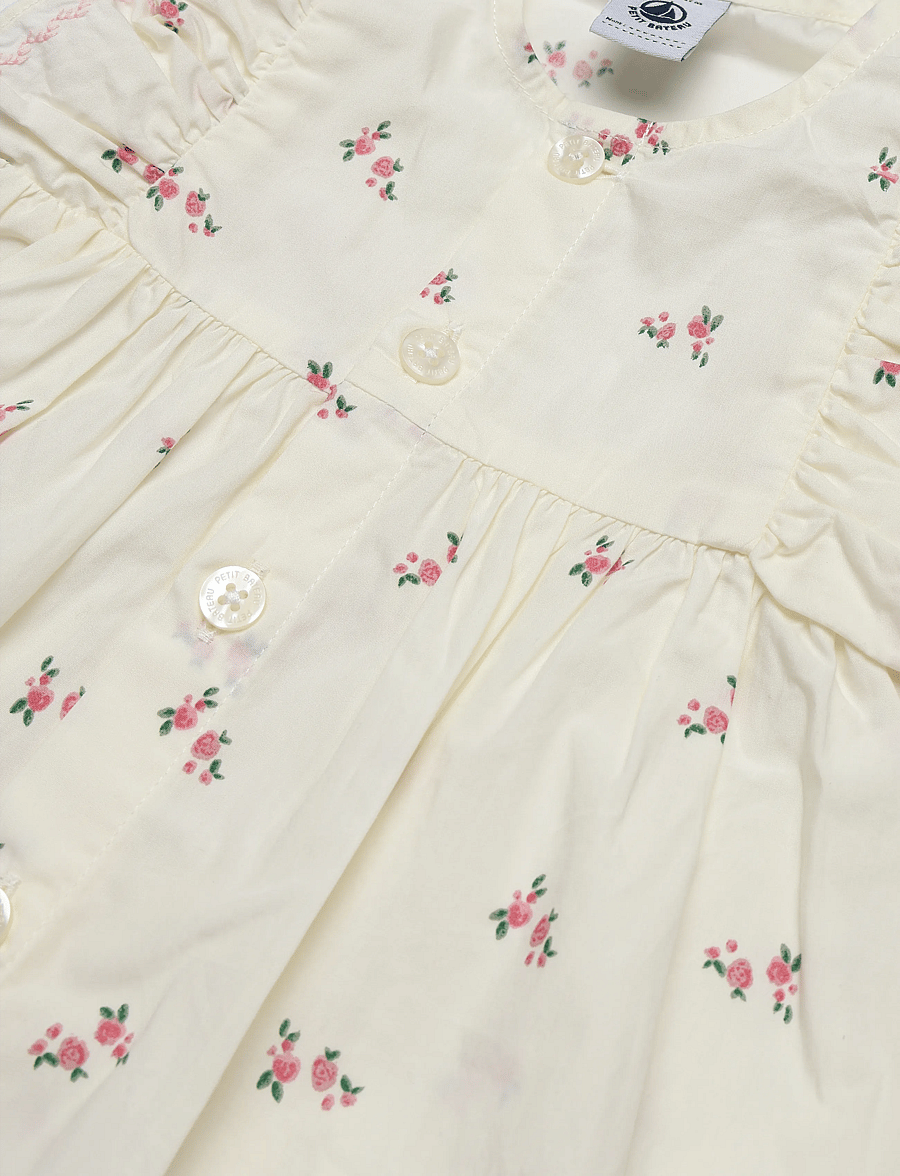Petit Bateau - ROBES SM - kurzärmelige babykleider - milk/multico - 3