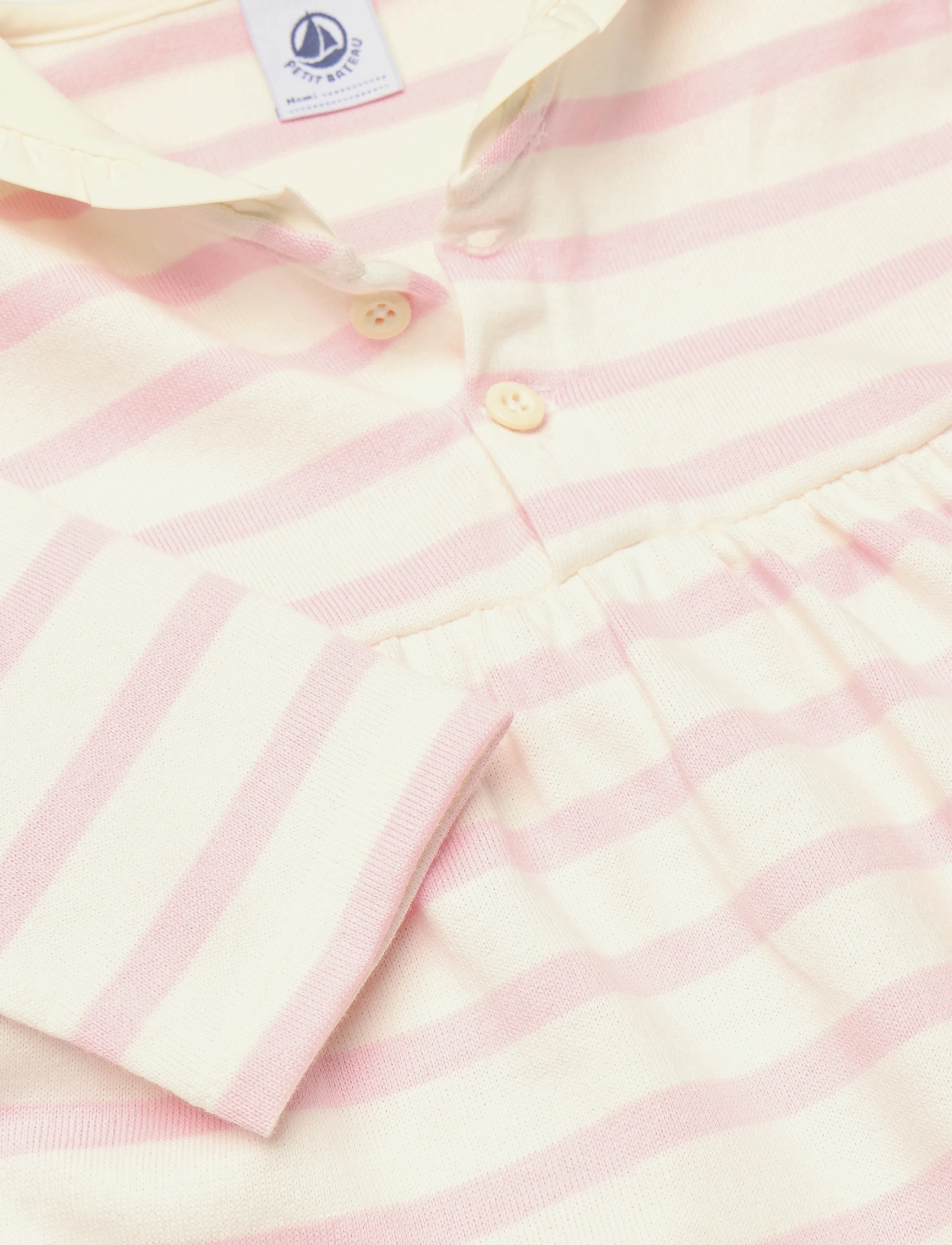 Petit Bateau - ROBES ML - milk/marquise - 2