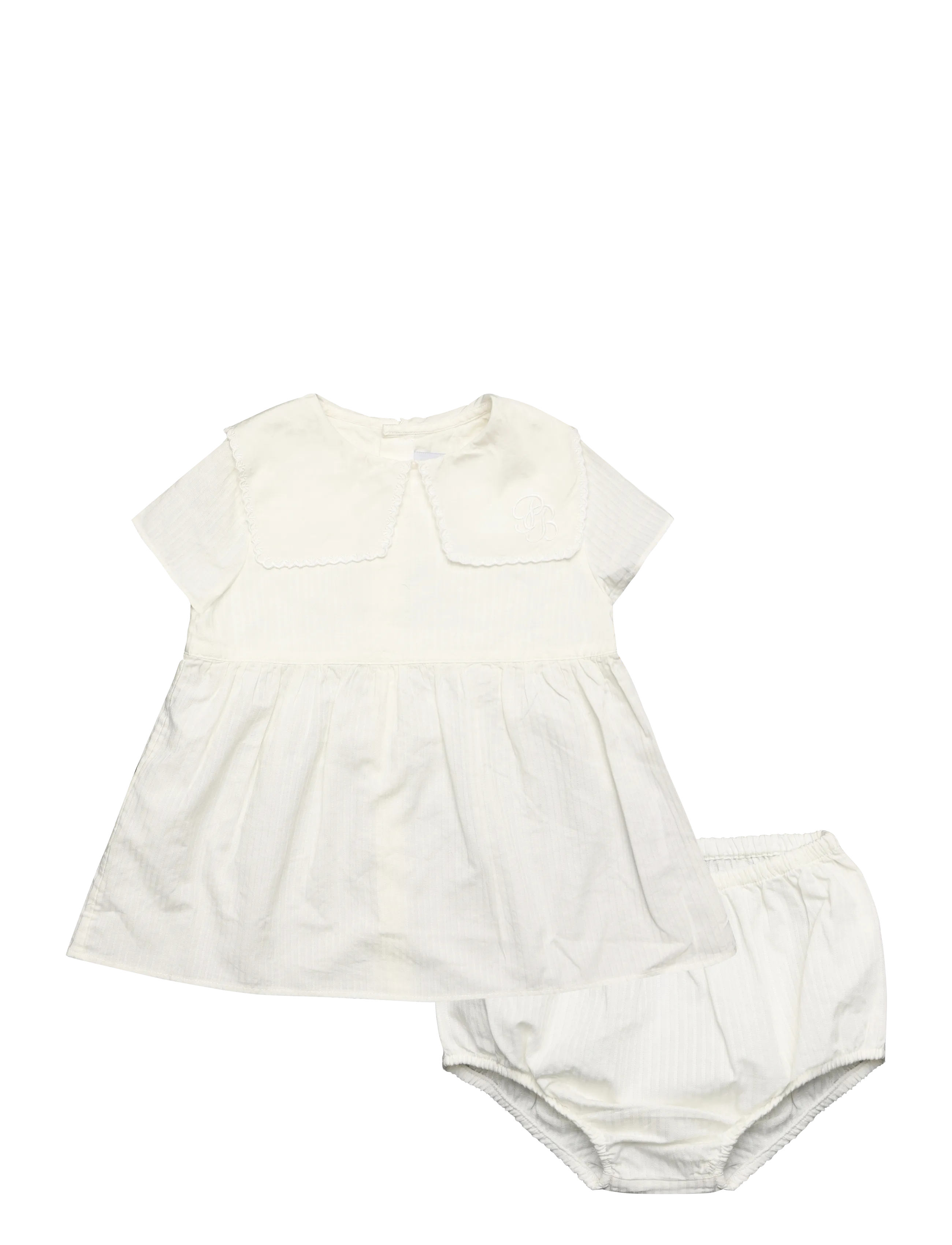 Petit Bateau ROBES MC - Kläder - MARSHMALLOW / cream