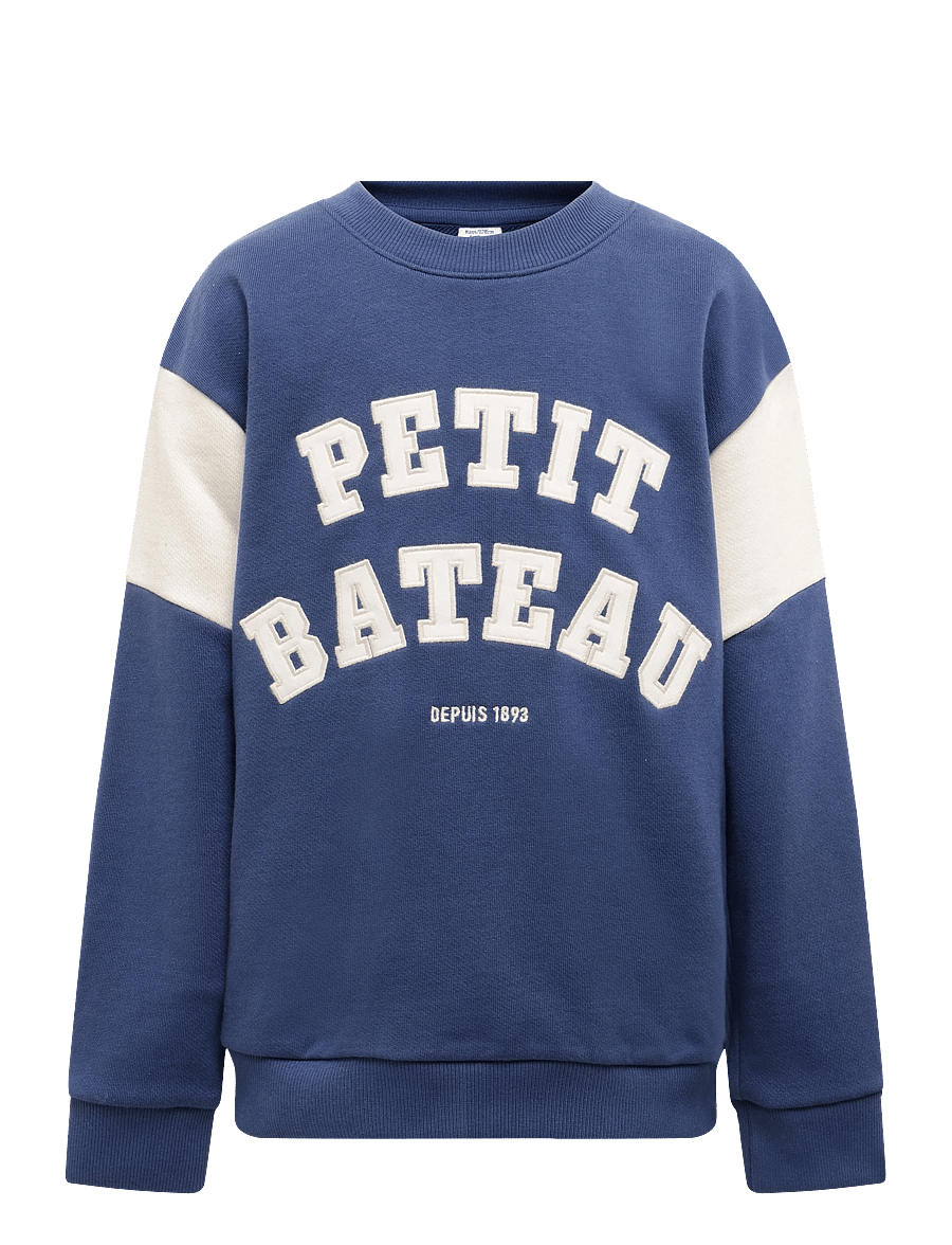 Petit Bateau - SWEAT SHIRTS - sweatshirts - crepuscule/milk - 0