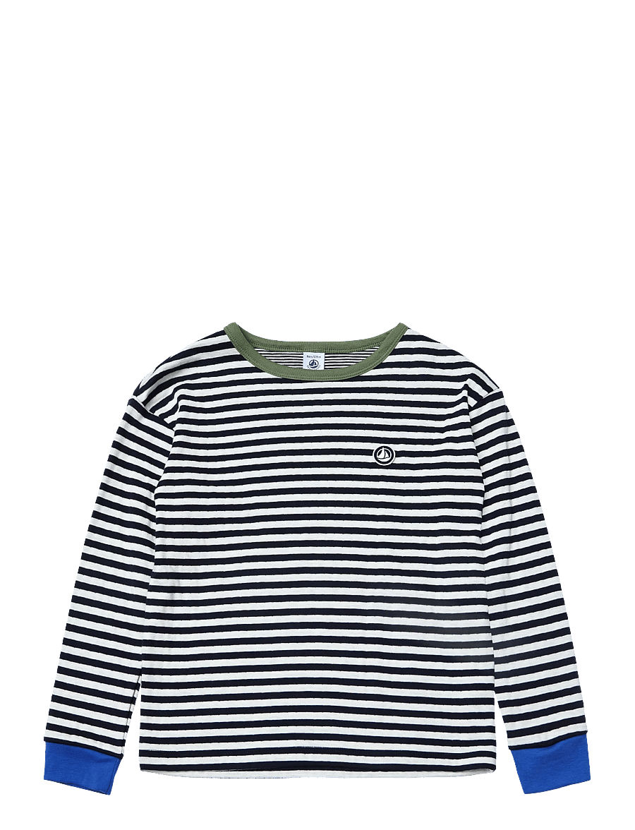 Petit Bateau - TEE SHIRTS ML JOUR - pikkade varrukatega t-särgid - soir/milk - 0