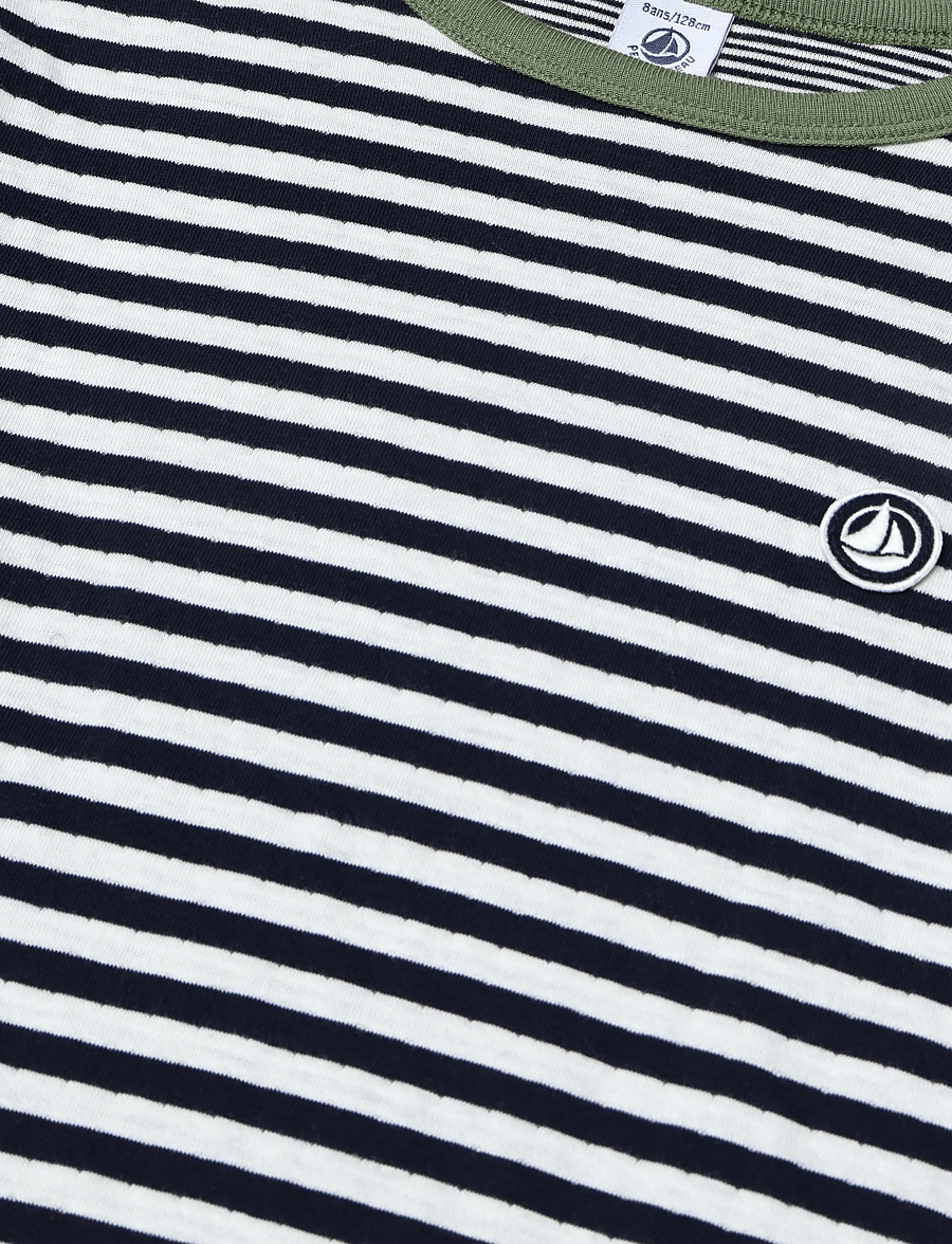 Petit Bateau - TEE SHIRTS ML JOUR - pikkade varrukatega t-särgid - soir/milk - 2