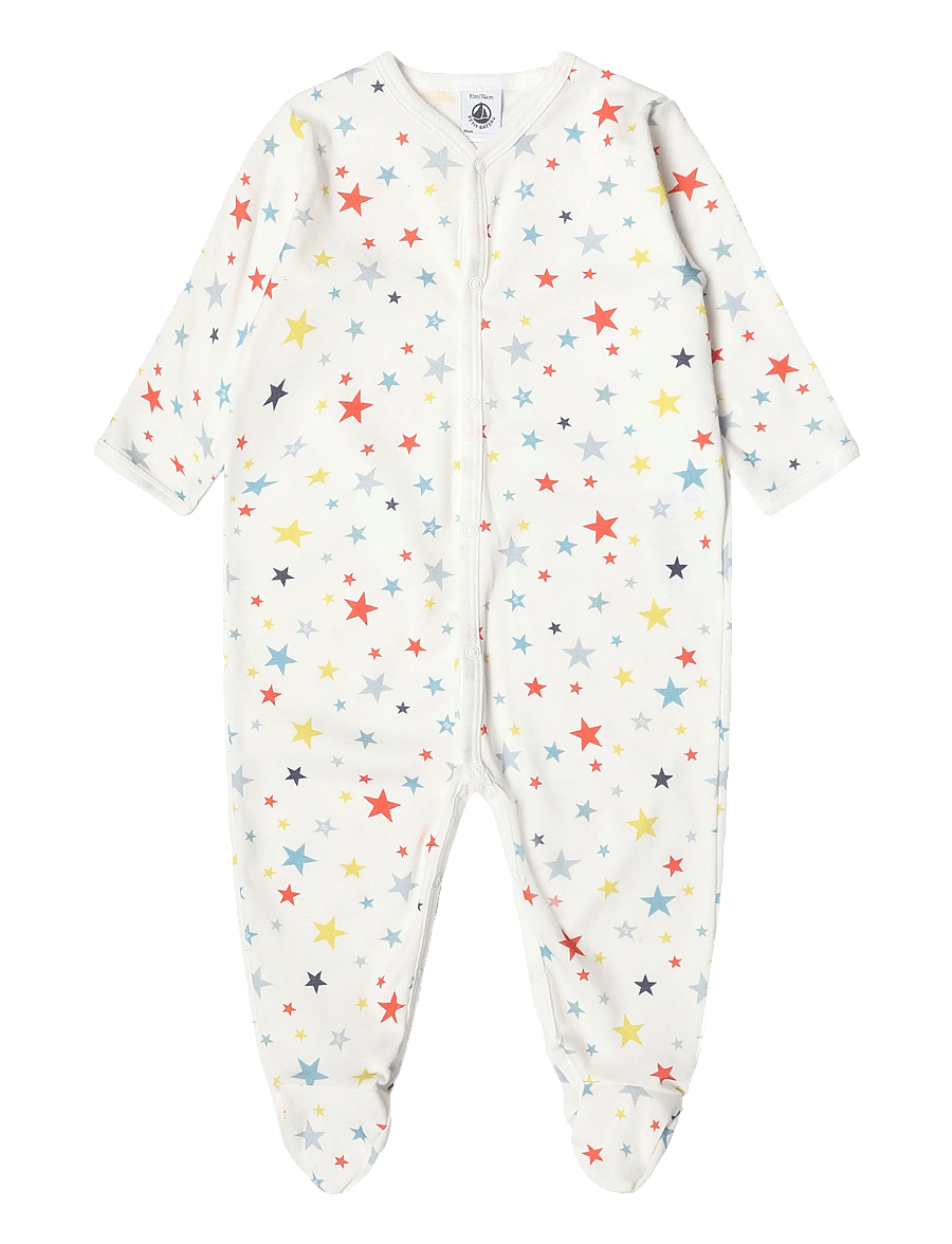 Petit Bateau - SF DORS BIEN Y - schlafoveralls - marshmallow/multico - 0
