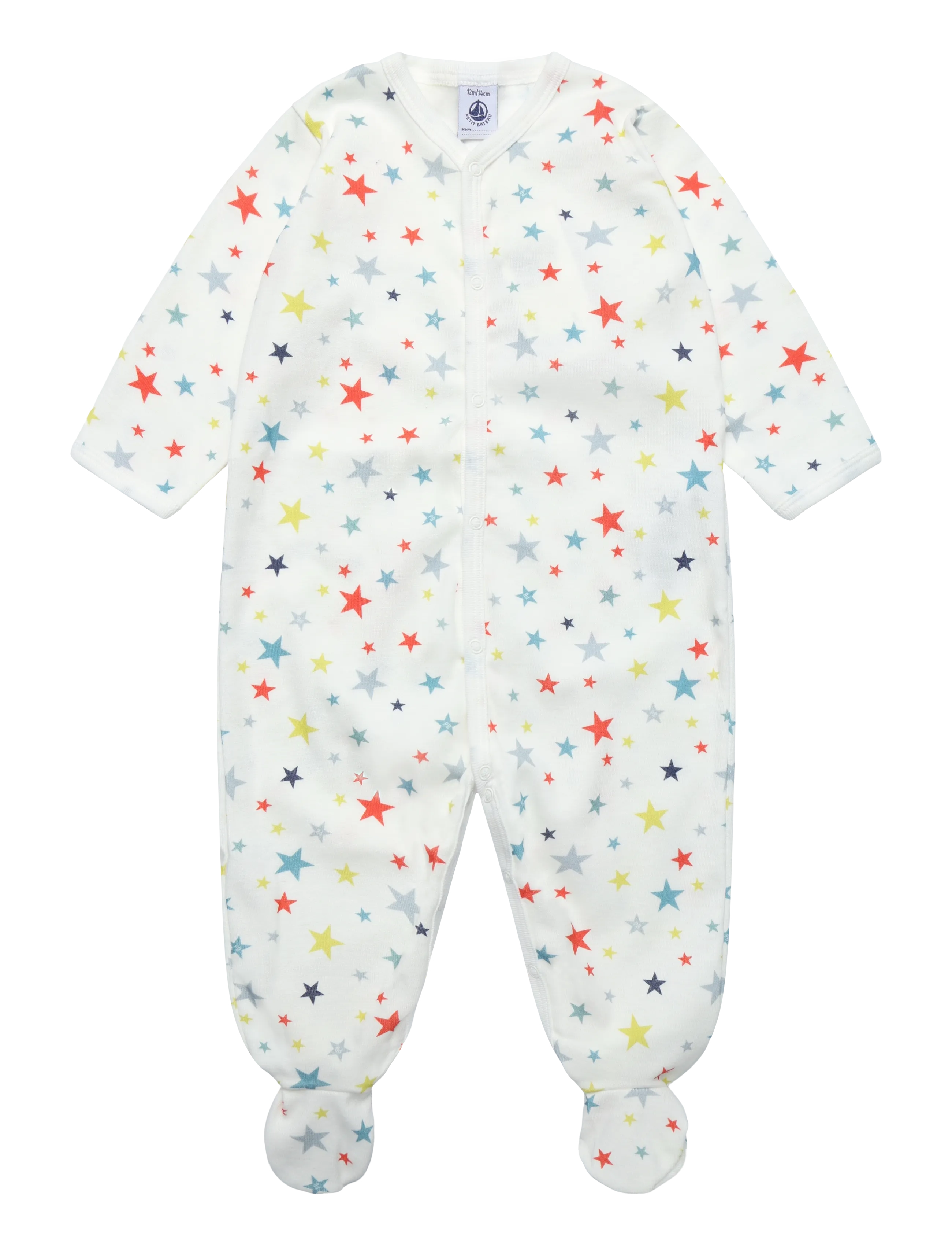Petit Bateau SF DORS BIEN Y - Sovplagg - MARSHMALLOW/MULTICO / white
