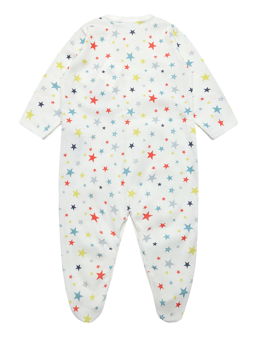 Petit Bateau - SF DORS BIEN Y - pidžaama-kombinesoonid - marshmallow/multico - 1