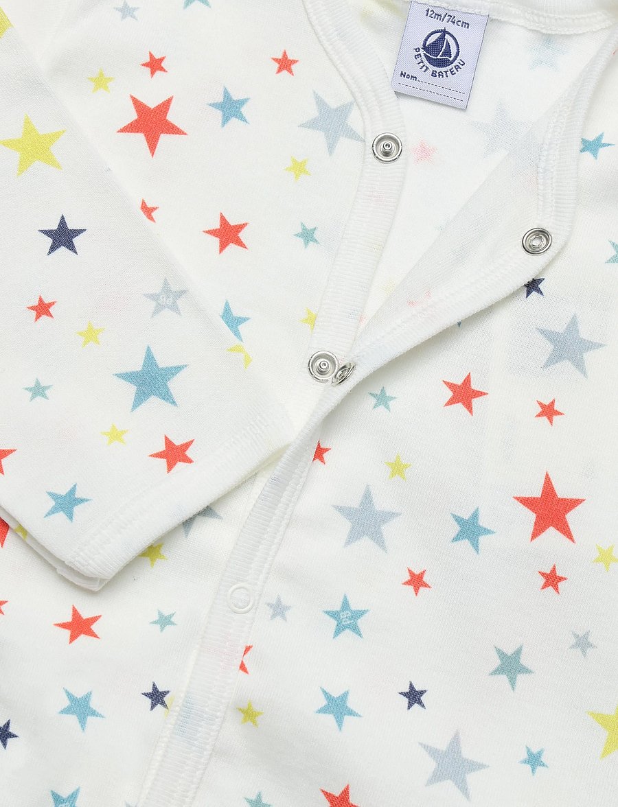 Petit Bateau - SF DORS BIEN Y - pidžaama-kombinesoonid - marshmallow/multico - 2