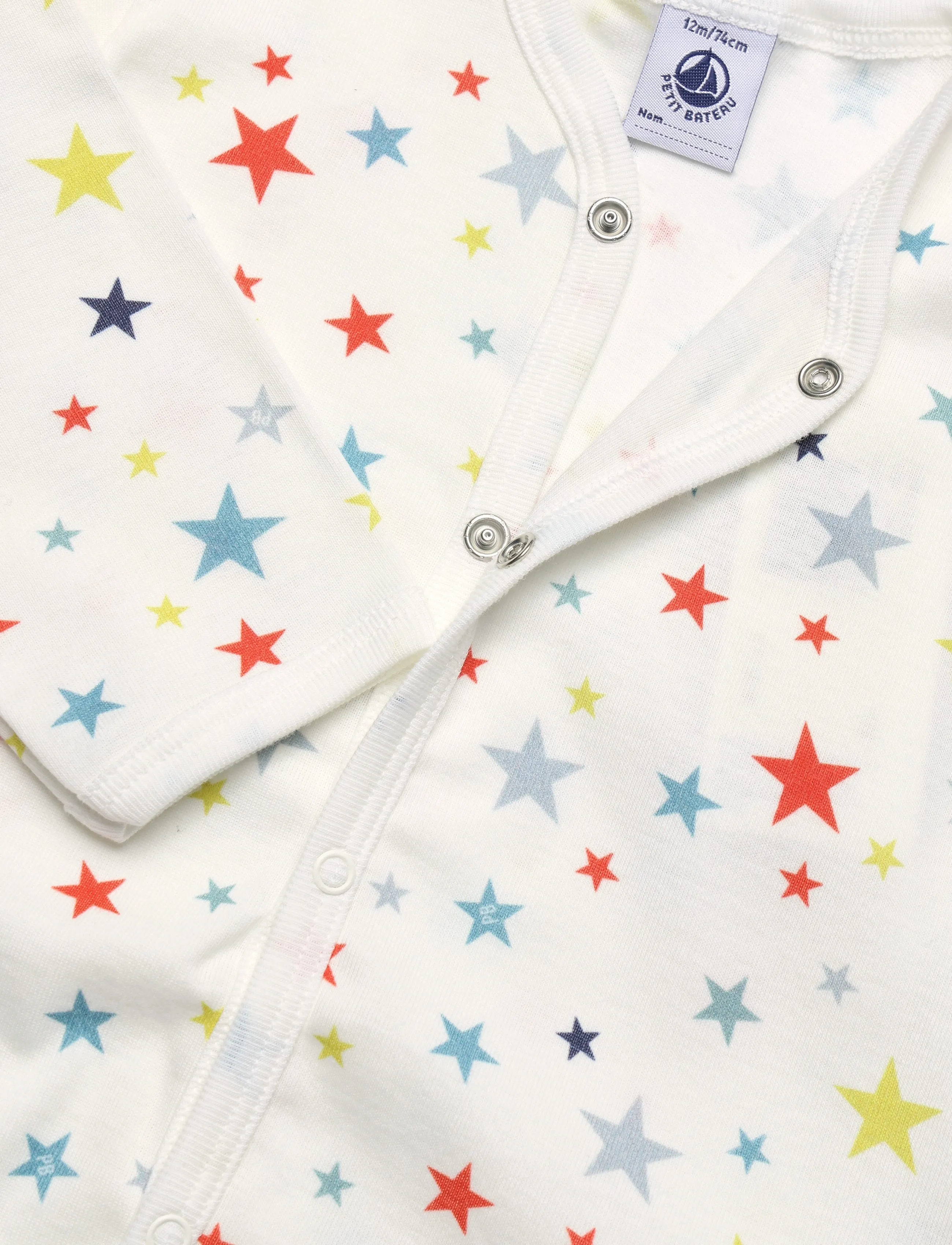 Petit Bateau - SF DORS BIEN Y - sleeping overalls - marshmallow/multico - 2