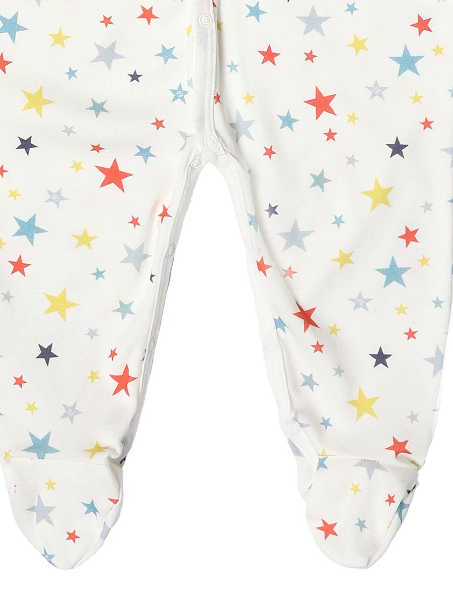 Petit Bateau - SF DORS BIEN Y - miego kombinezonai - marshmallow/multico - 3