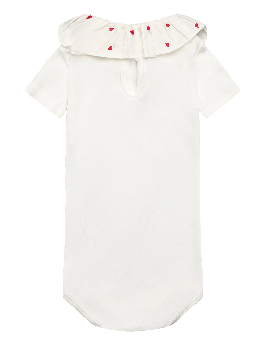 Petit Bateau - SF BODIES ACOL MC - kurzärmelige bodys - marshmallow - 1