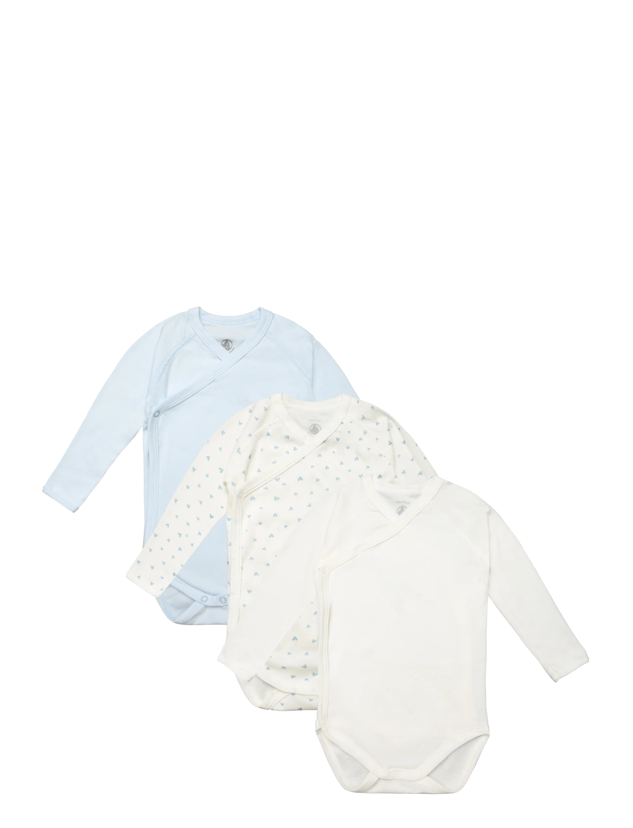 Petit Bateau SF BODIES NAISSANCE ML - Bodies - VARIANTE 1 / cream
