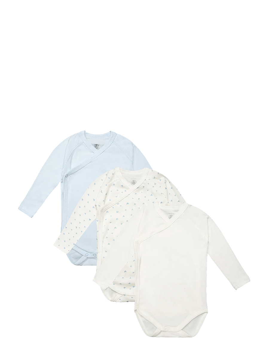 Petit Bateau - SF BODIES NAISSANCE ML - langärmelige bodys - variante 1 - 0