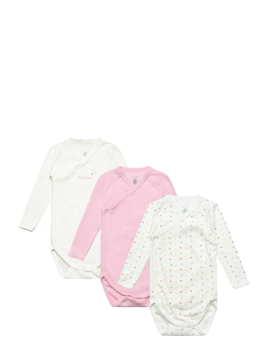 Petit Bateau - SF BODIES NAISSANCE ML - langärmelige bodys - variante 1 - 0