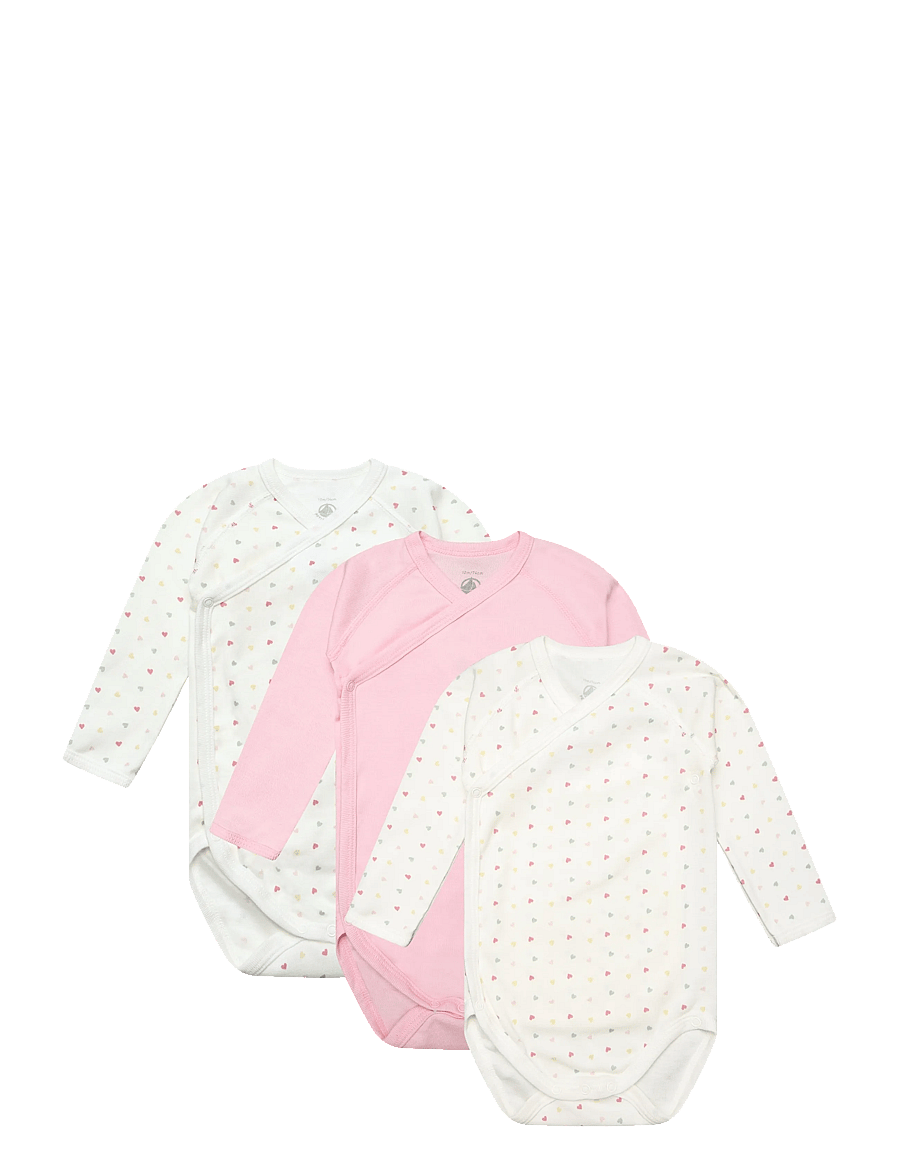 Petit Bateau - SF BODIES NAISSANCE ML - langärmelige bodys - variante 1 - 0