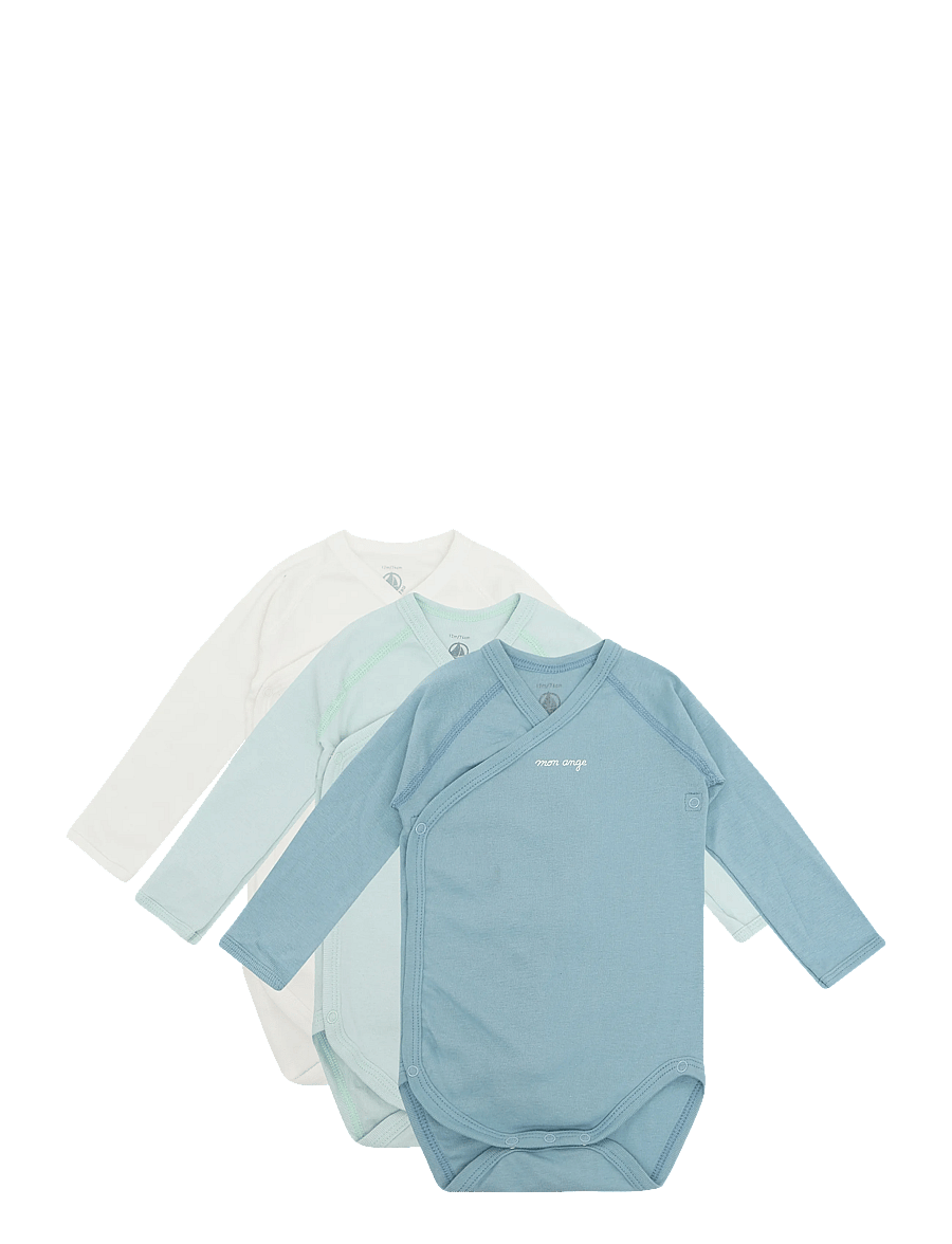 Petit Bateau - SF BODIES NAISSANCE ML - pikkade varrukatega bodid - variante 1 - 0