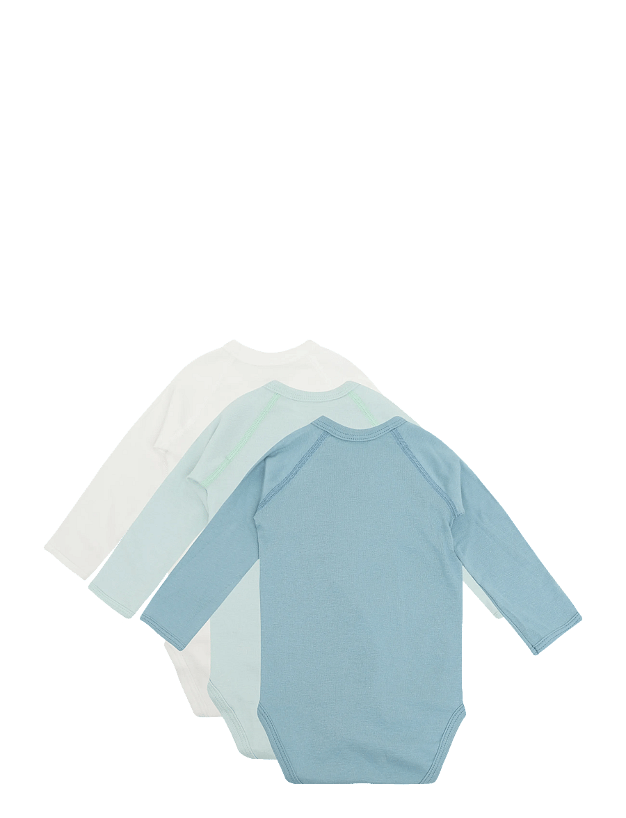Petit Bateau - SF BODIES NAISSANCE ML - pikkade varrukatega bodid - variante 1 - 1