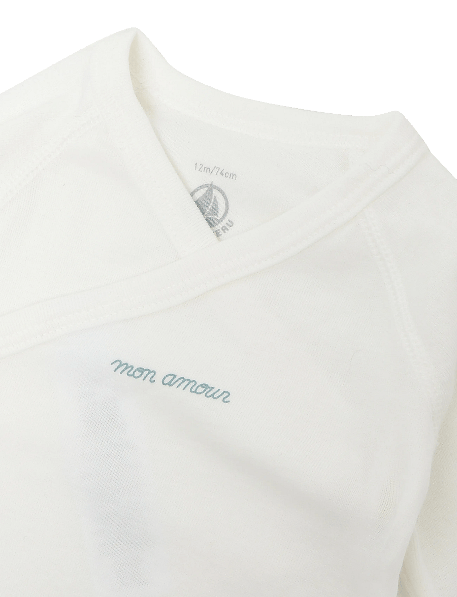 Petit Bateau - SF BODIES NAISSANCE ML - pikkade varrukatega bodid - variante 1 - 2