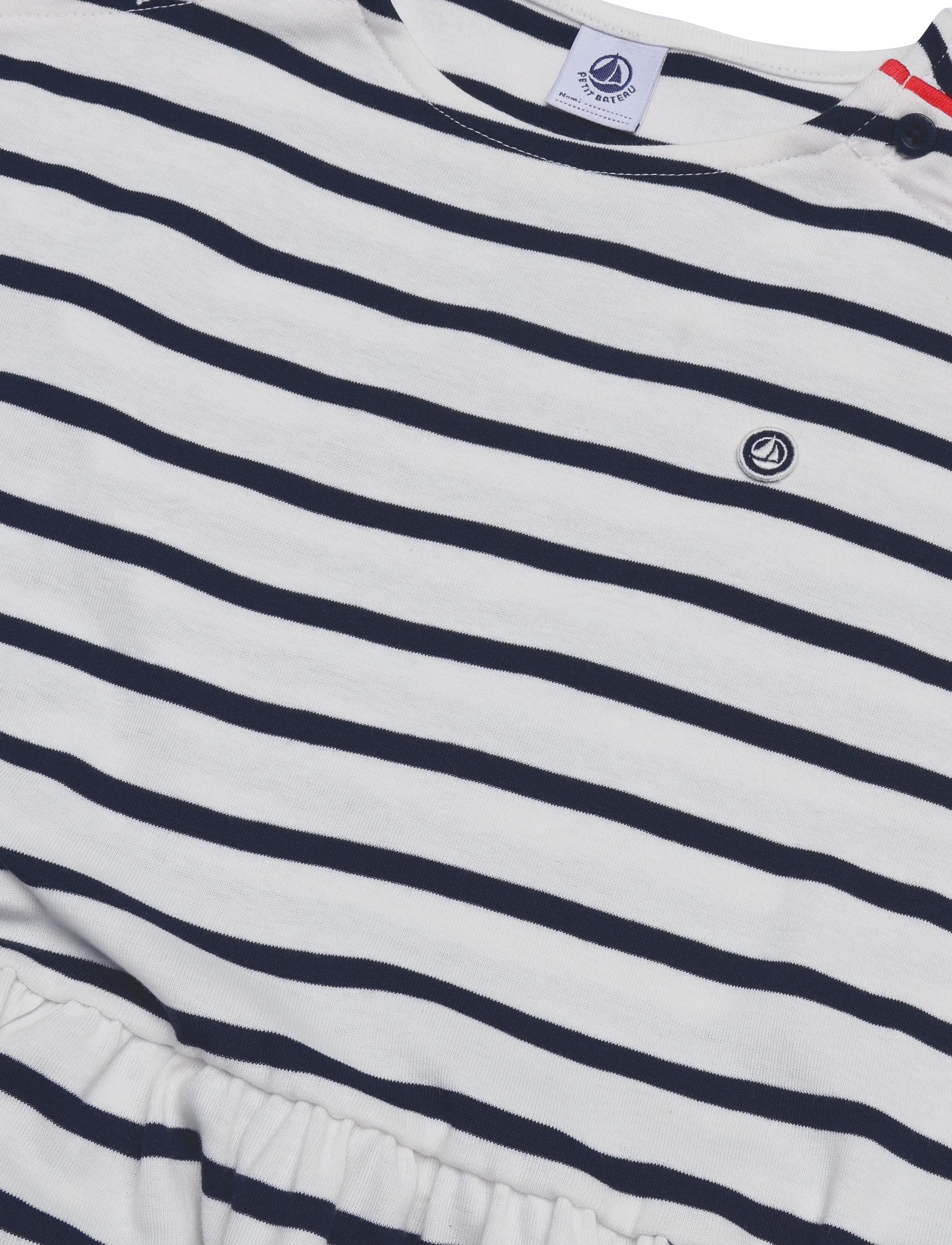 Petit Bateau - ROBES SM - kortærmede hverdagskjoler - marshmallow/smoking - 2