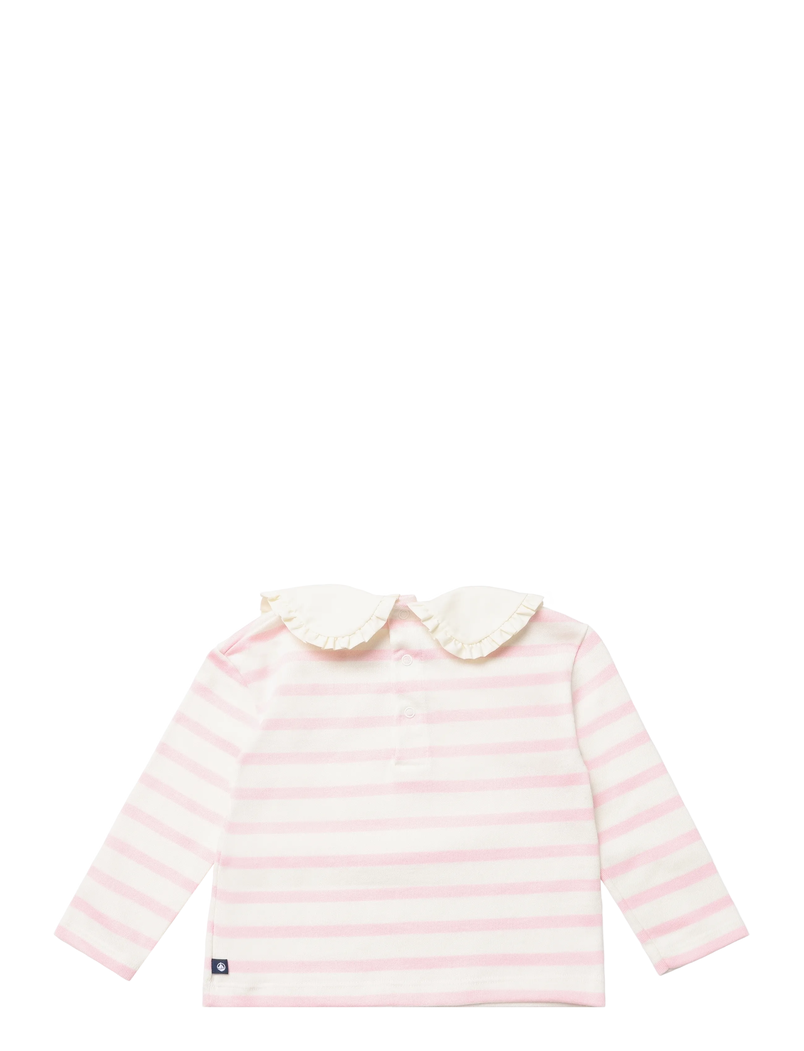 Petit Bateau - SF MARINIERES - langærmede t-shirts - milk/marquise - 1