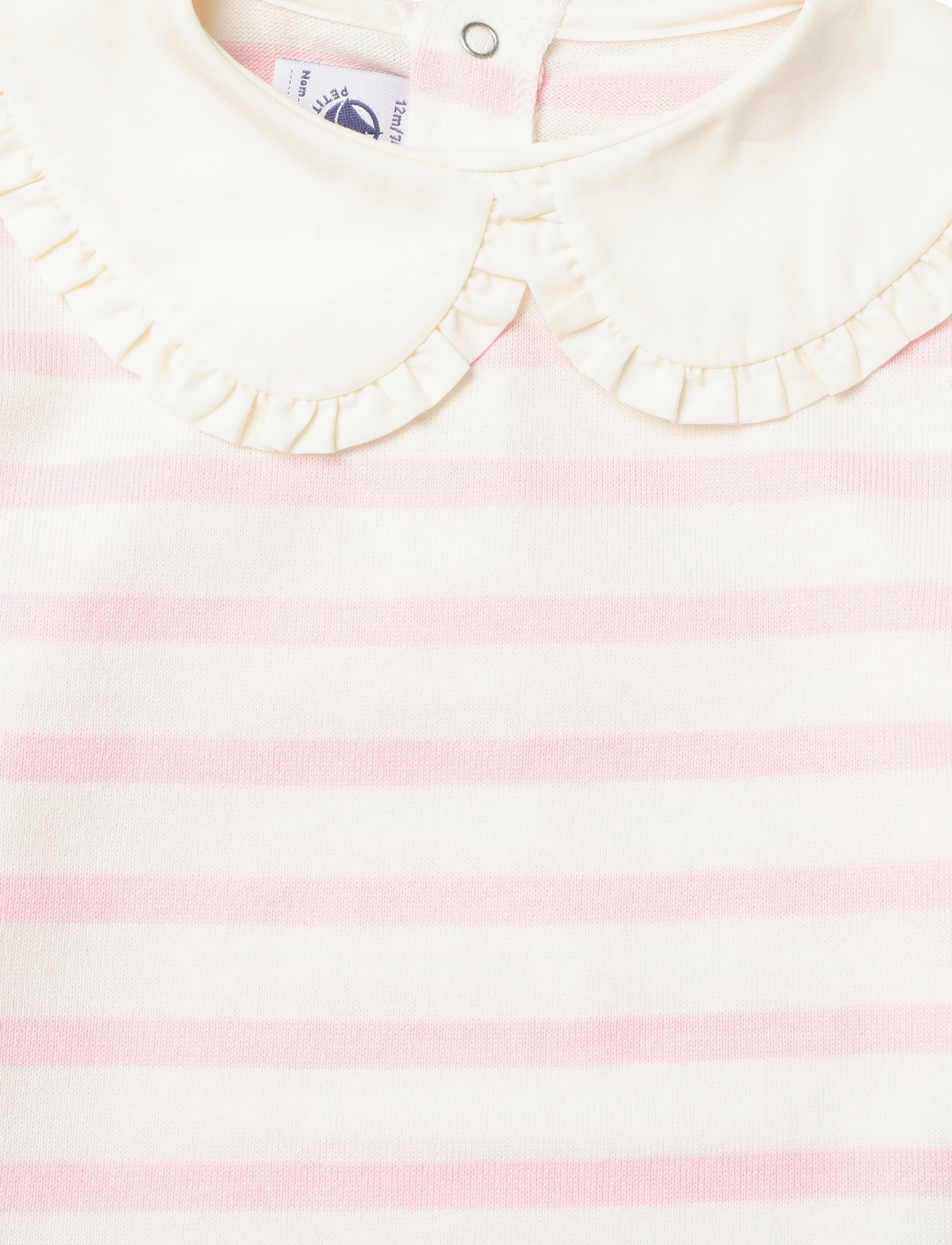 Petit Bateau - SF MARINIERES - langærmede t-shirts - milk/marquise - 2