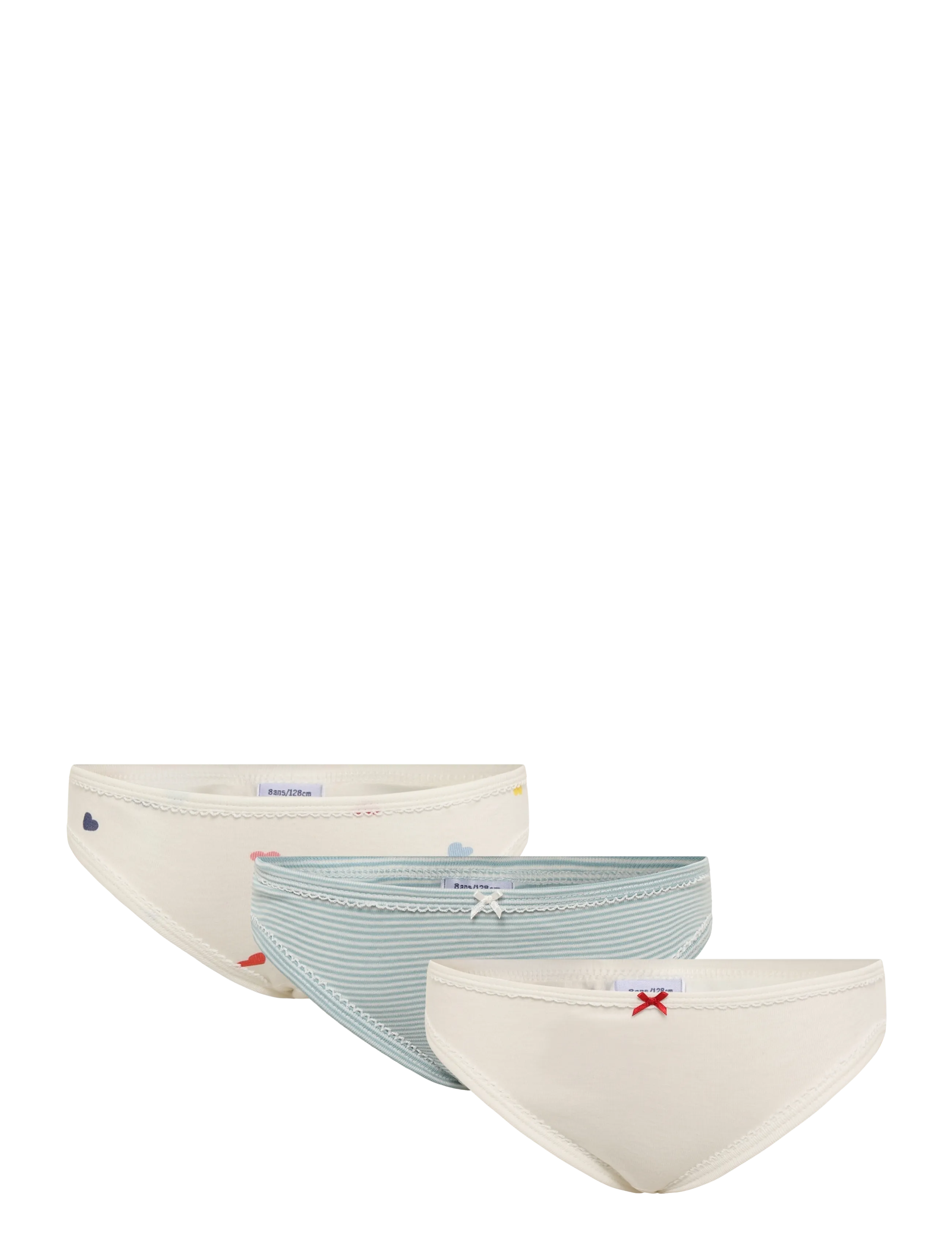 Petit Bateau Culottes, 140, Underwear, Creme - Underwear Sets, Kinder