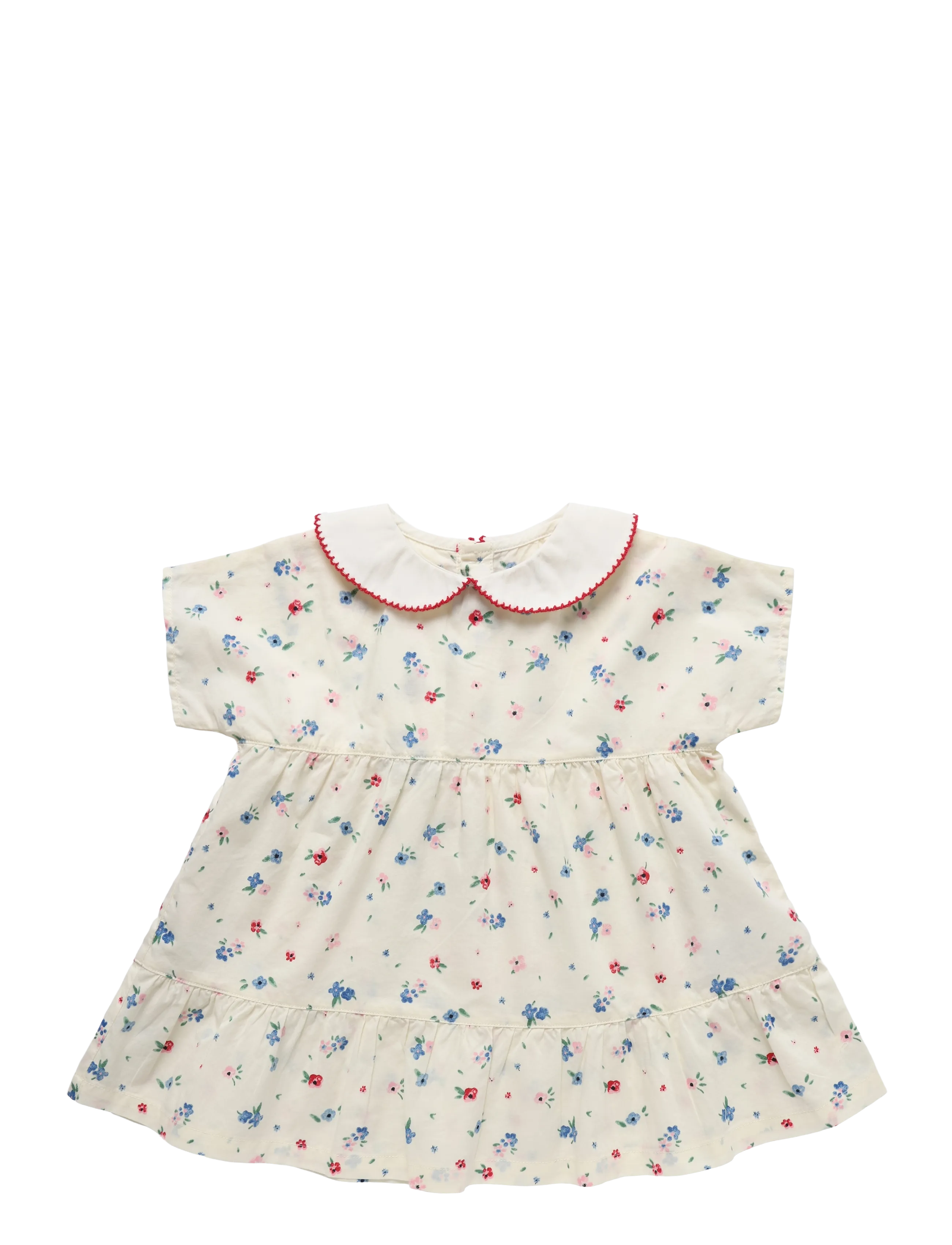 Petit Bateau Robes Mc, 81, Baby Dresses, Creme - Short-sleeved Kinder