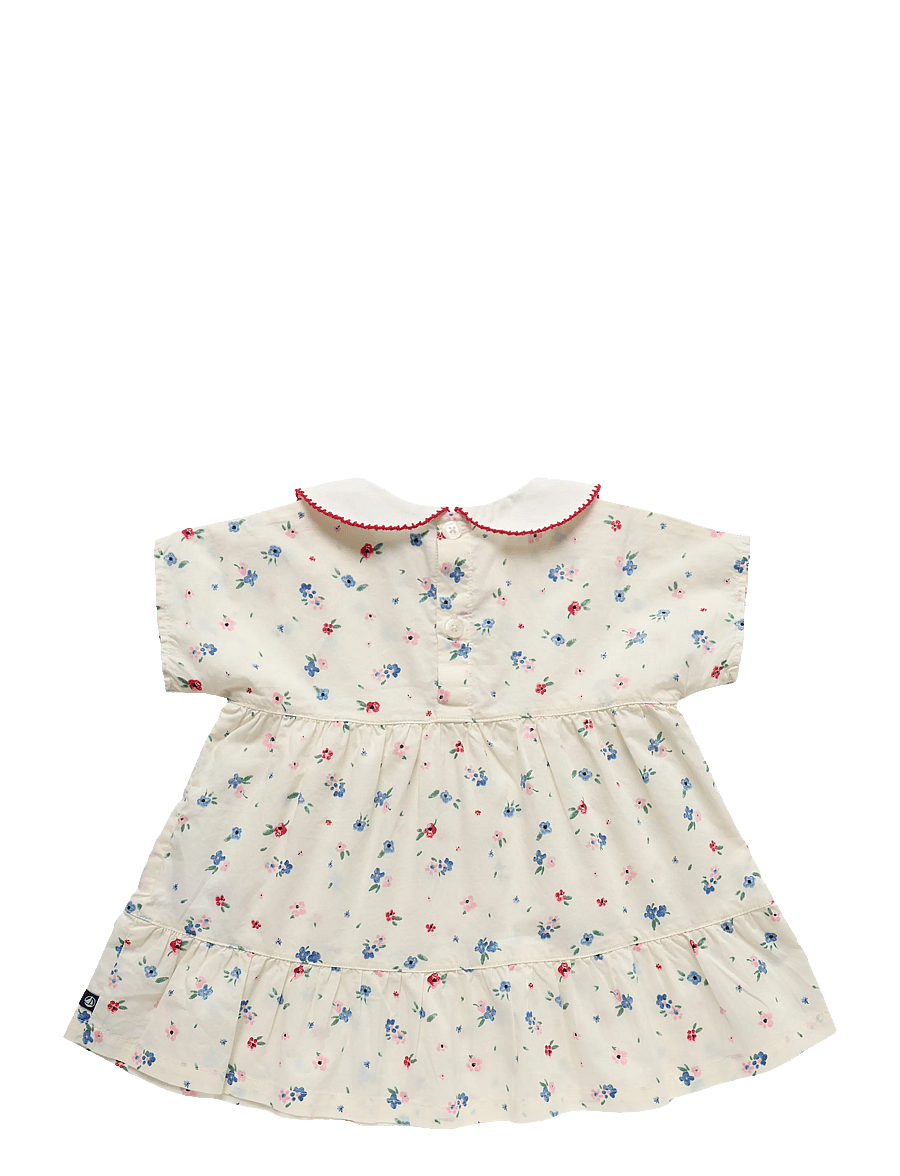 Petit Bateau - ROBES MC - marshmallow/multico - 1