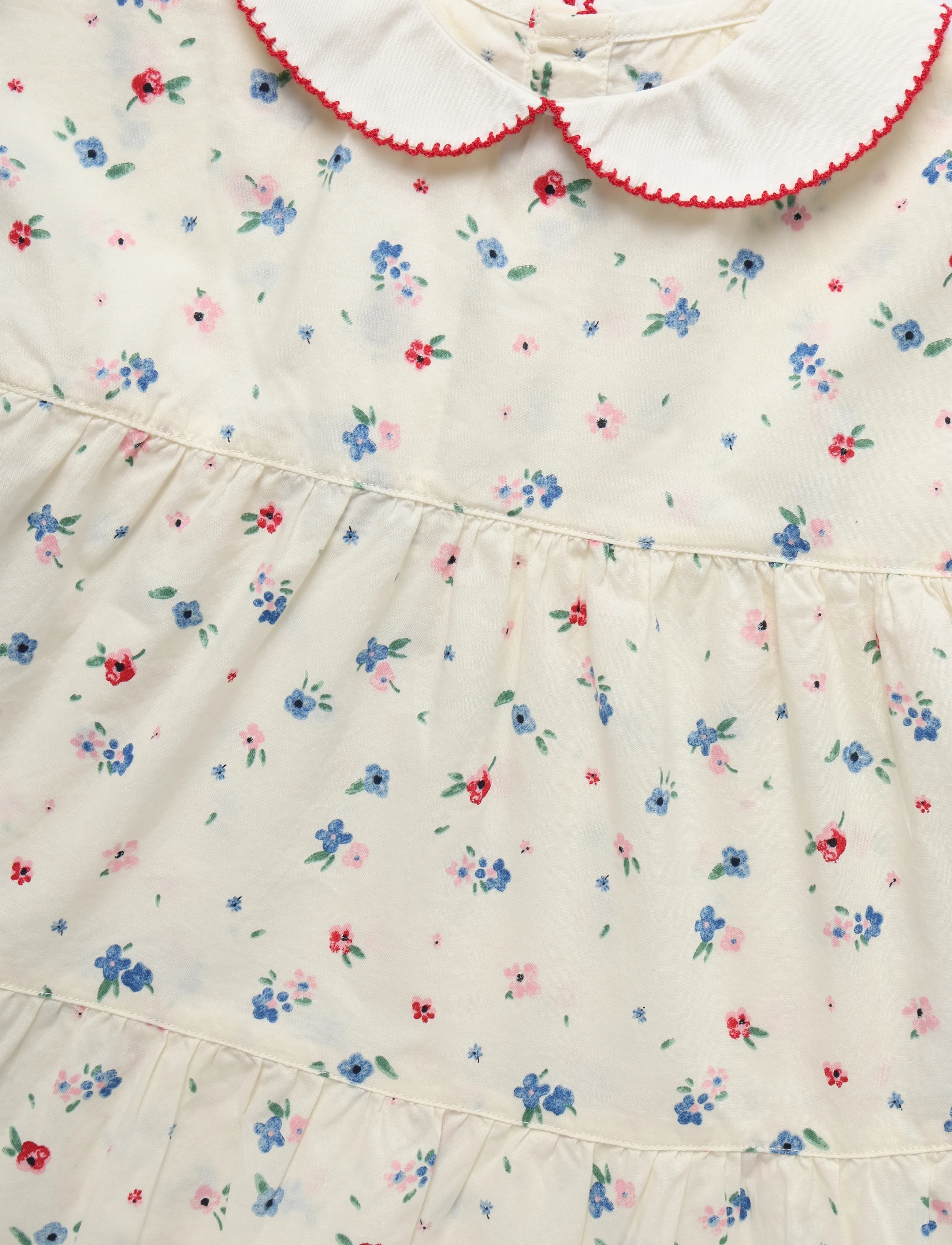 Petit Bateau - ROBES MC - marshmallow/multico - 2