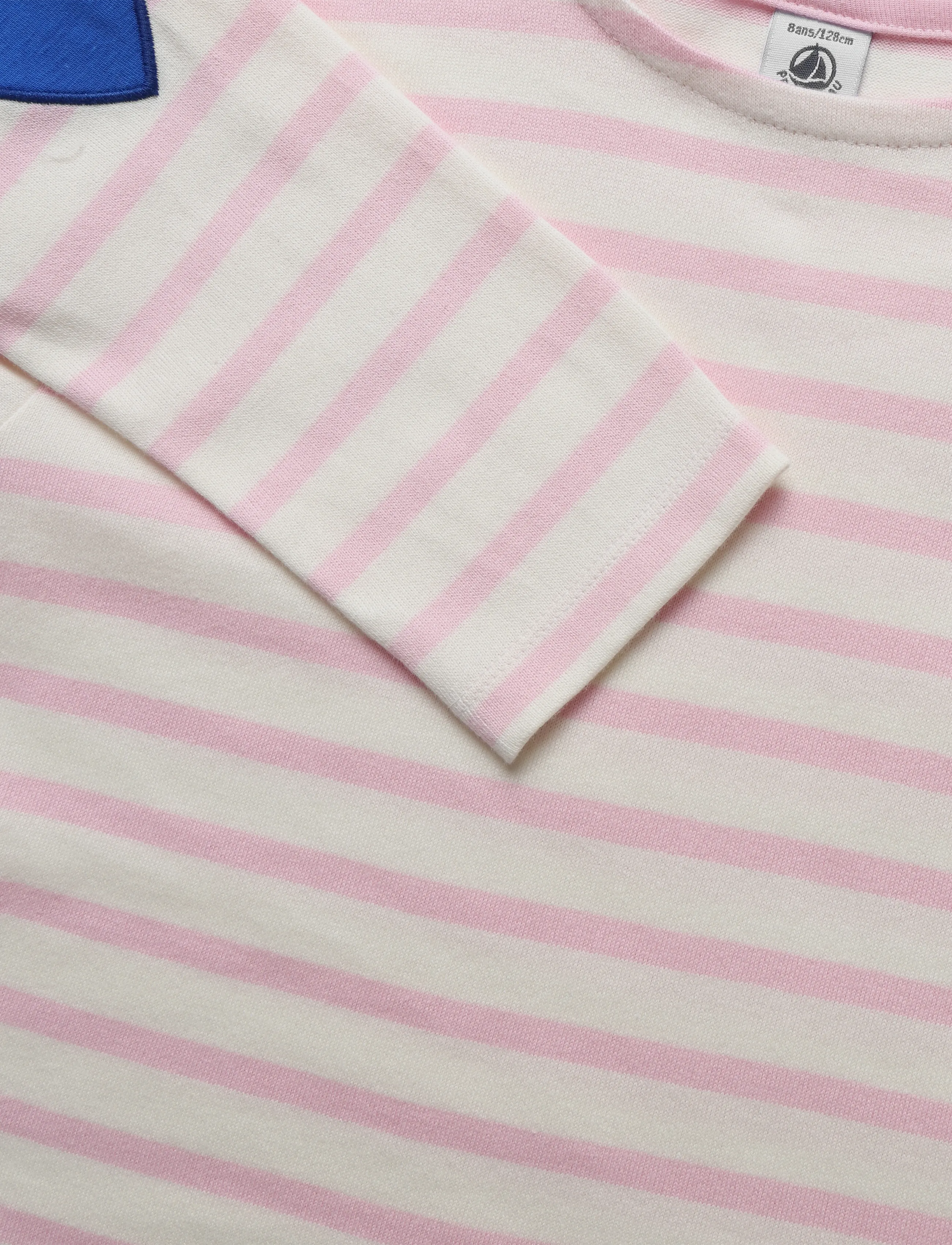 Petit Bateau - SF MARINIERES - langærmede t-shirts - milk/marquise - 2