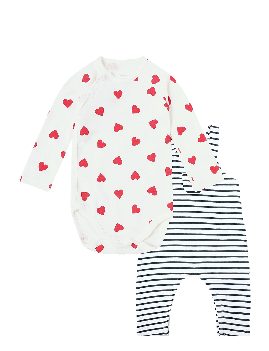 Petit Bateau - ENSEMBLE LONG - sets mit body - marshmallow/smoking - 0