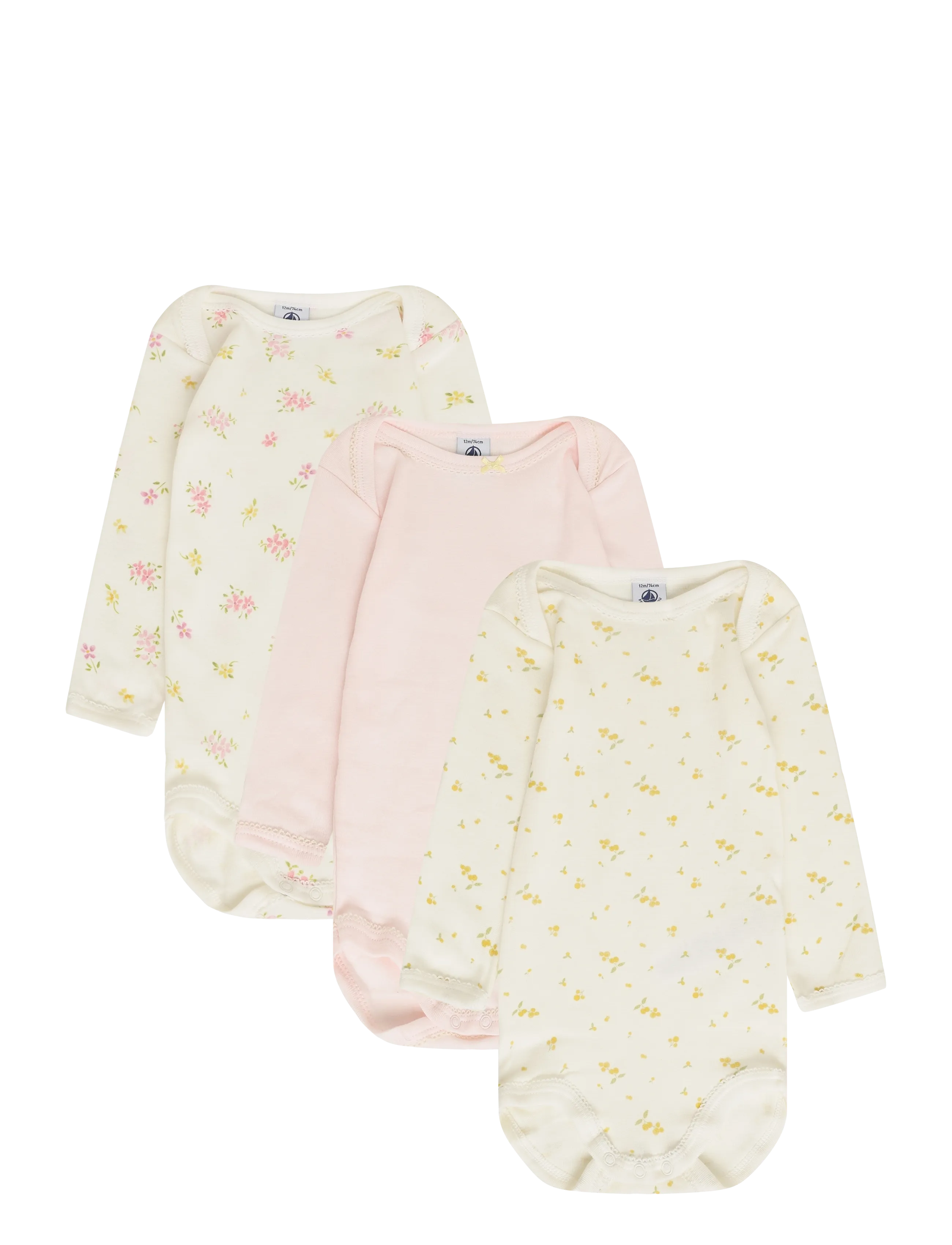 Petit Bateau SF BODIES US ML - Shoppa efter storlek - VARIANTE 1 / cream
