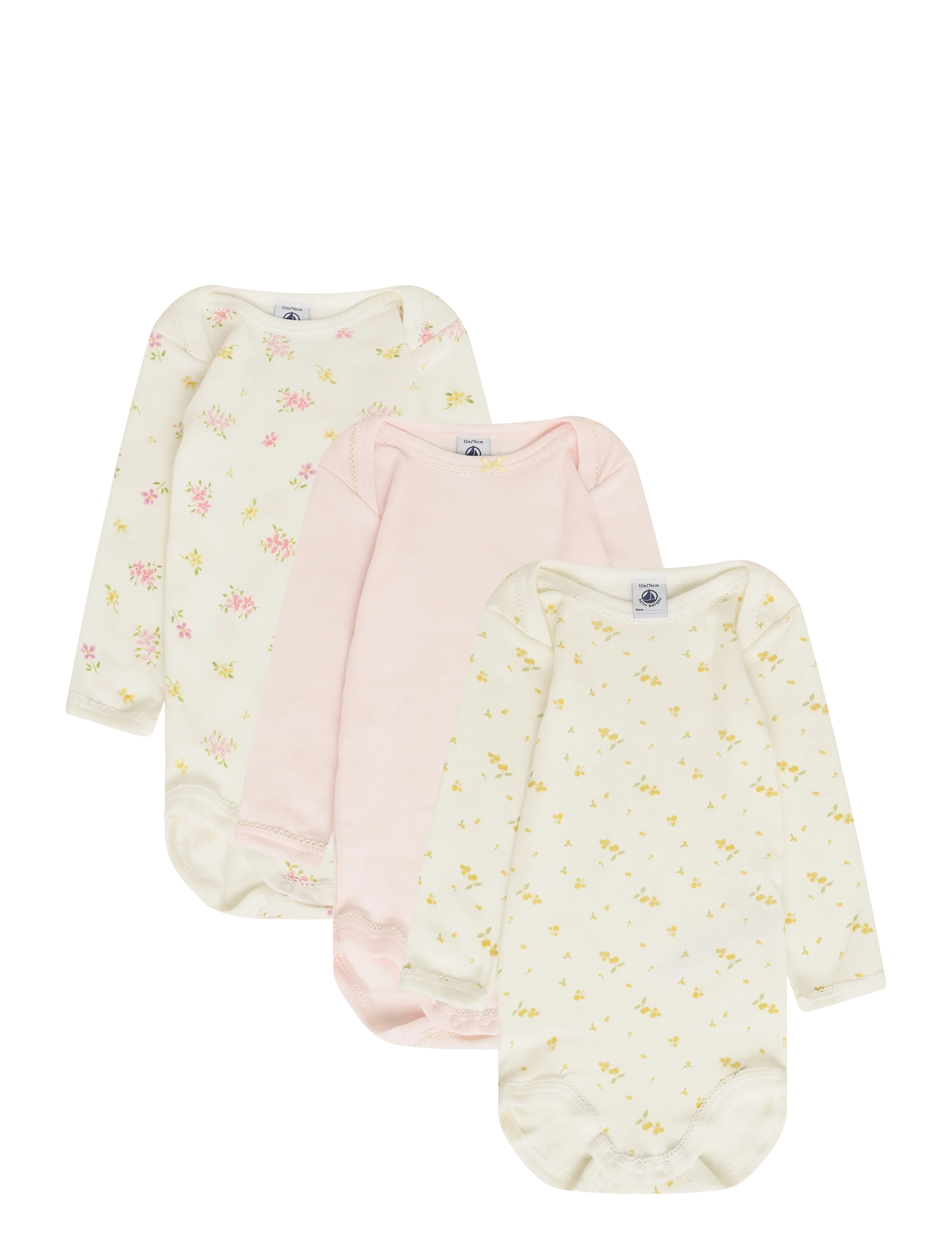 Petit Bateau SF BODIES US ML - Bodies - VARIANTE 1 / cream