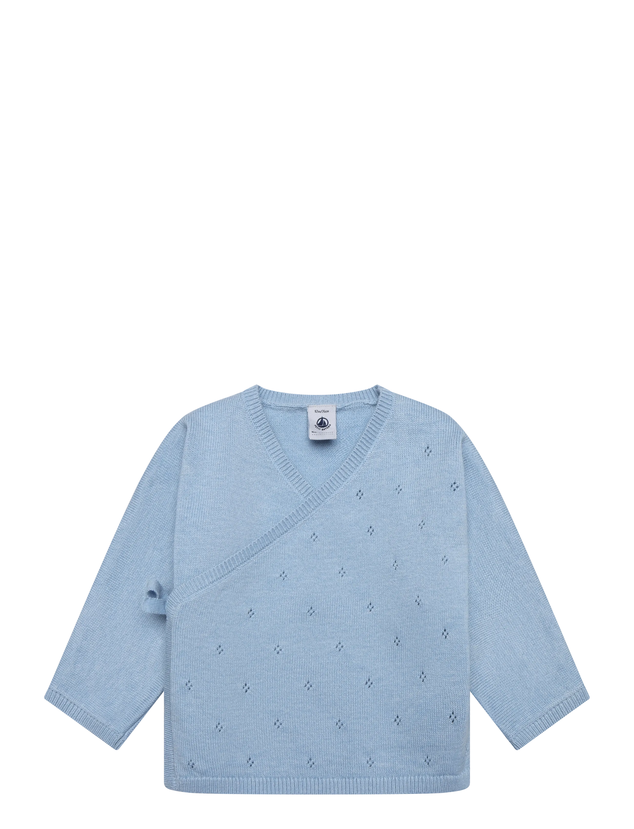 Petit Bateau Cache Coeurs, 60, Knitwear, Blau - Cardigans, Kinder