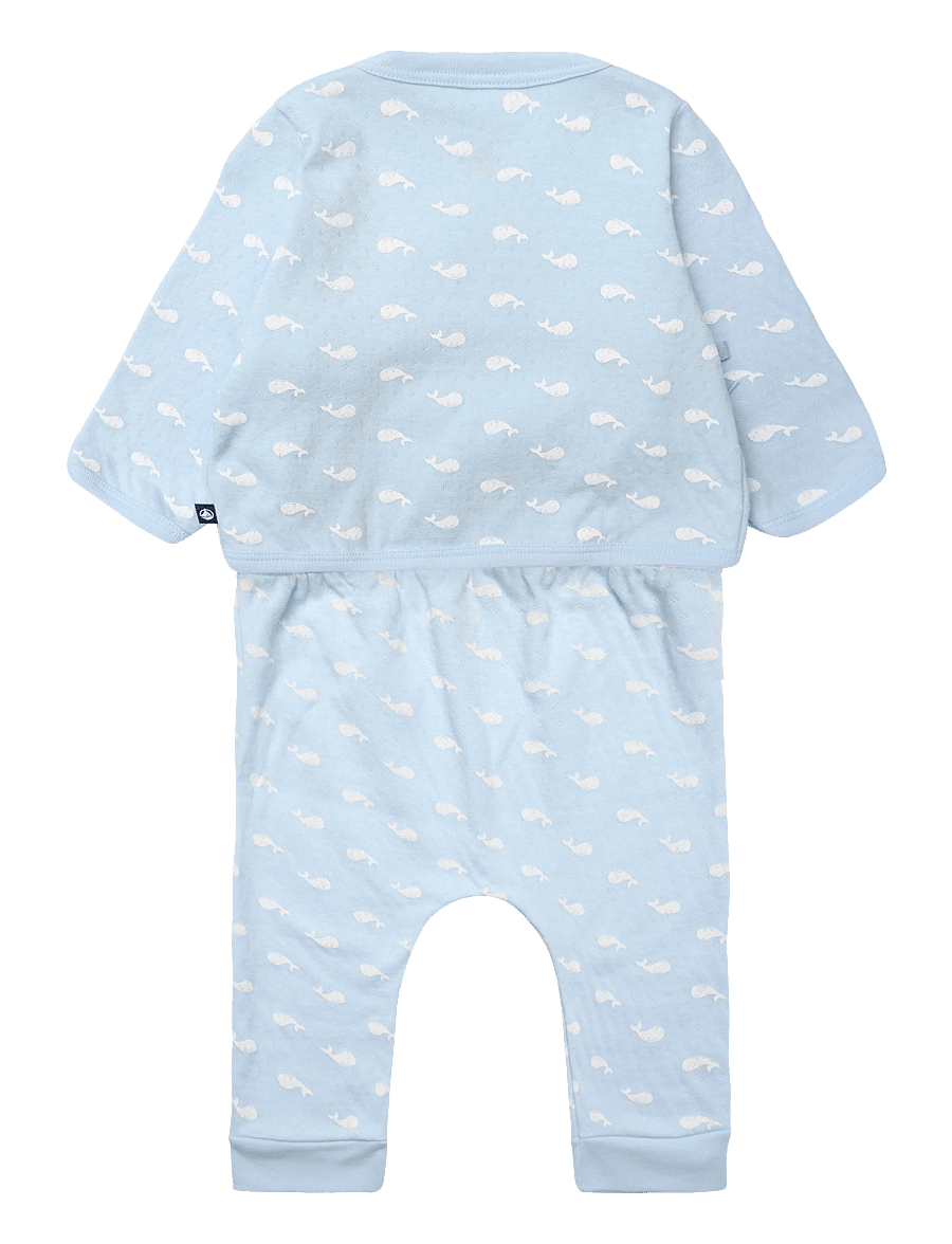 Petit Bateau - ENSEMBLE LONG - sets mit langärmeligem t-shirt - toudou/milk - 1