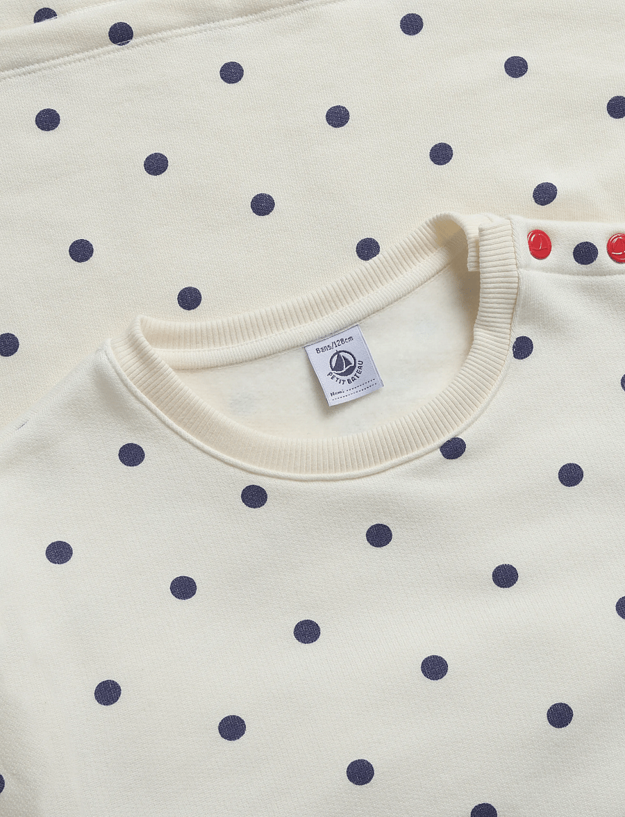 Petit Bateau - ROBES ML - långärmade vardagsklänningar - milk/soir - 2