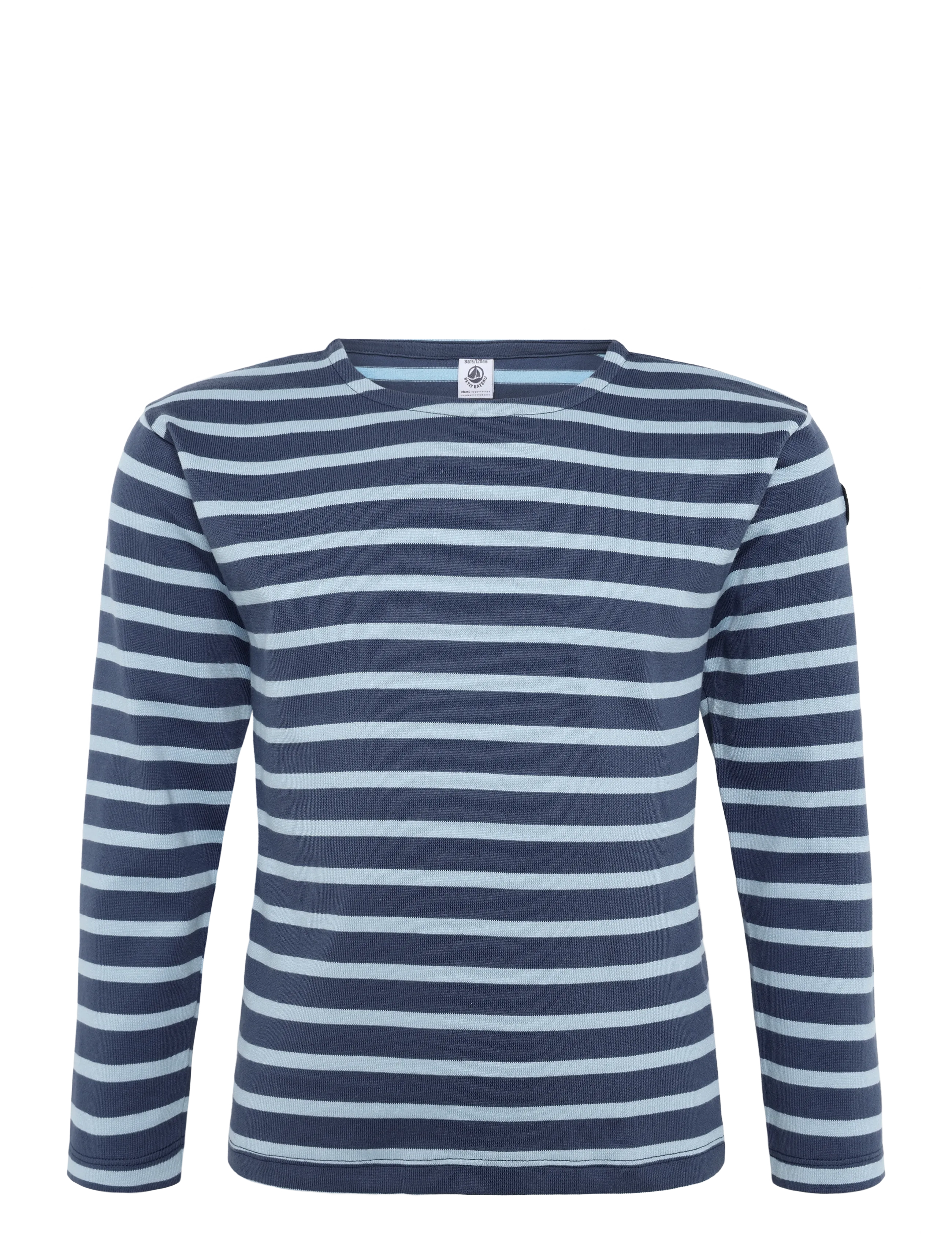 Petit Bateau Sf Marinieres, 140, Navy, T-Shirts > Langærmede T-shirts, Børn