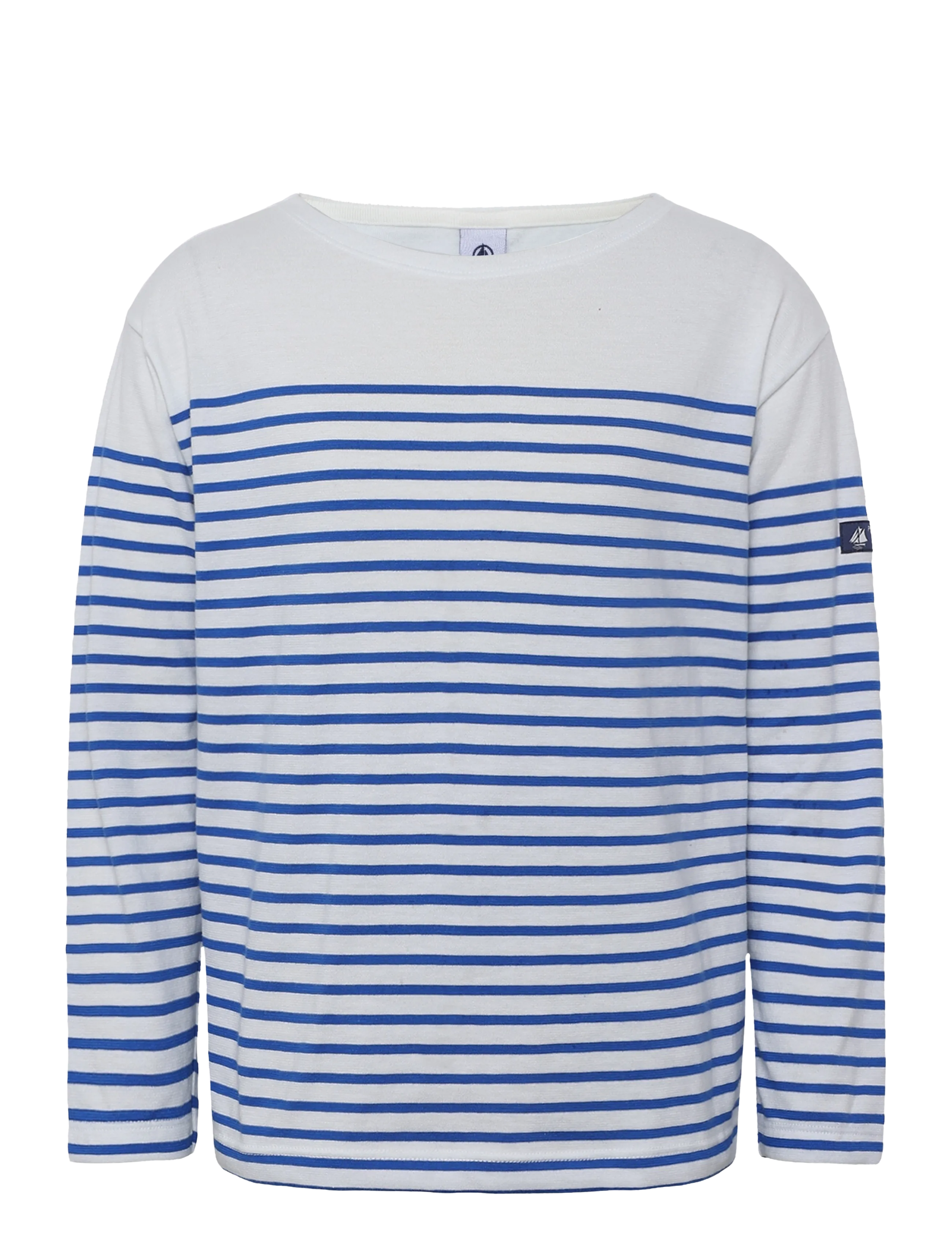 Petit Bateau SF MARINIERES - Teens 140-176 - MARSHMALLOW/PERSE / white