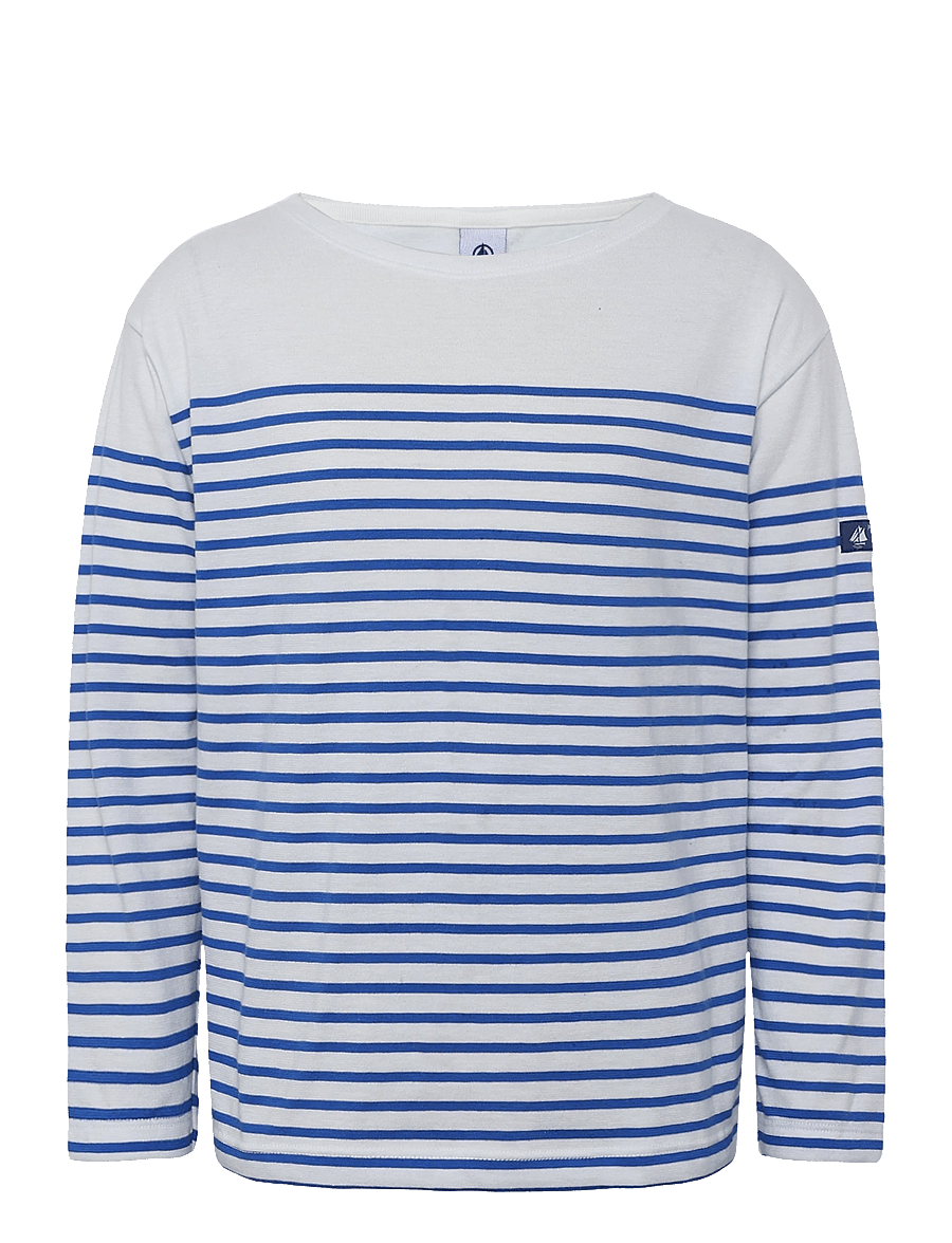 Petit Bateau - SF MARINIERES - långärmade t-shirts - marshmallow/perse - 0