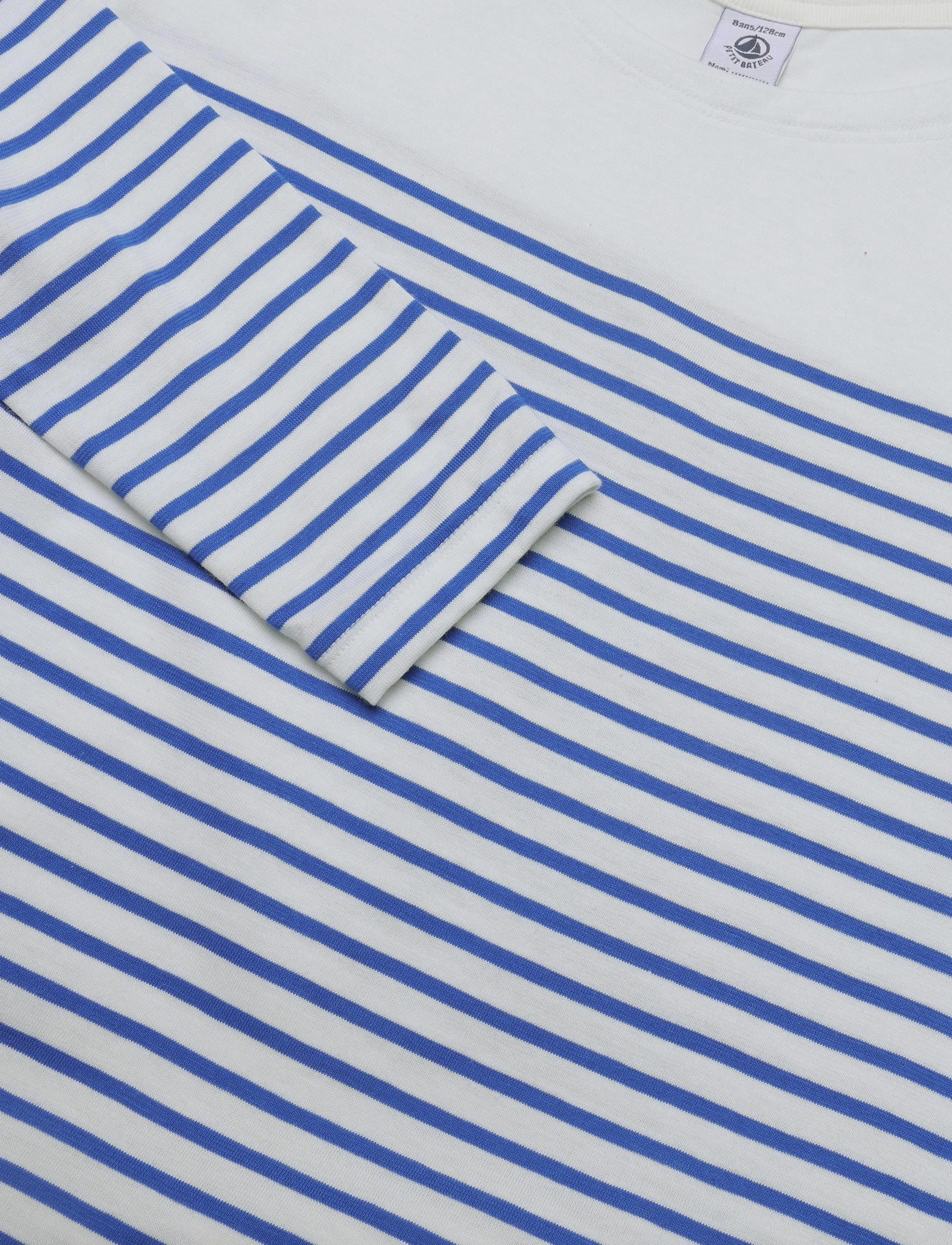 Petit Bateau - SF MARINIERES - langærmede t-shirts - marshmallow/perse - 2