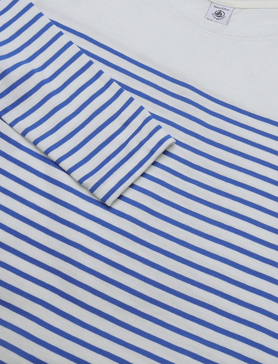 Petit Bateau - SF MARINIERES - långärmade t-shirts - marshmallow/perse - 2