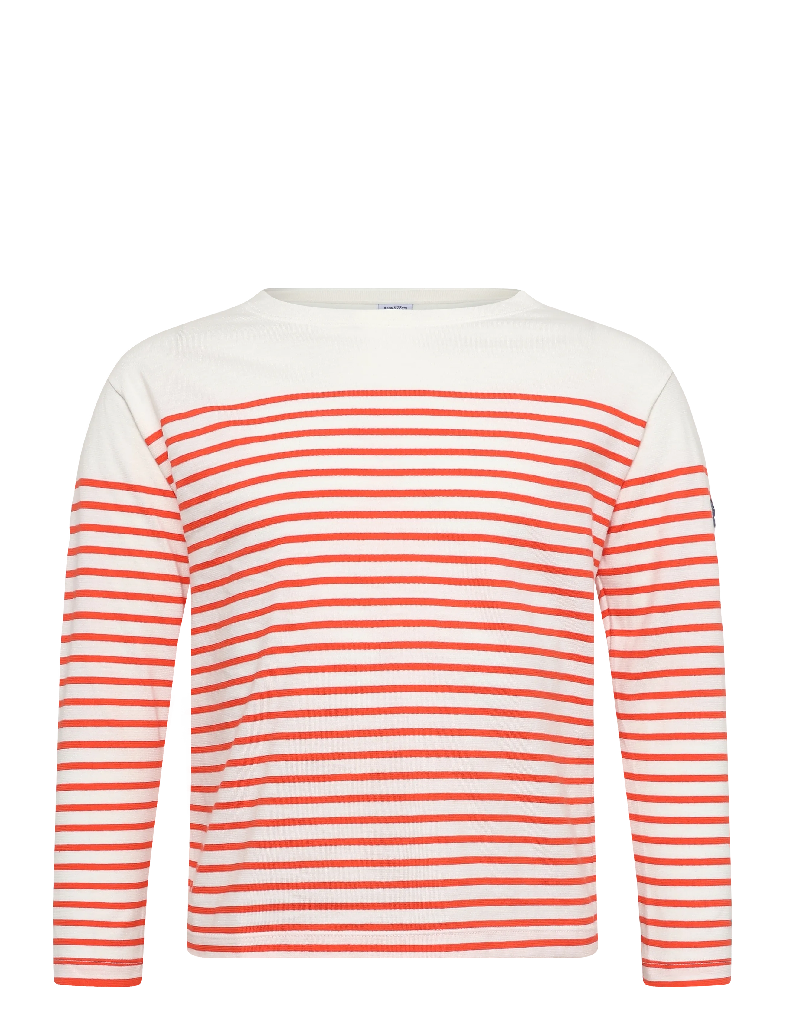 Petit Bateau Sf Marinieres, 110, Cream, T-Shirts > Langærmede T-shirts, Børn
