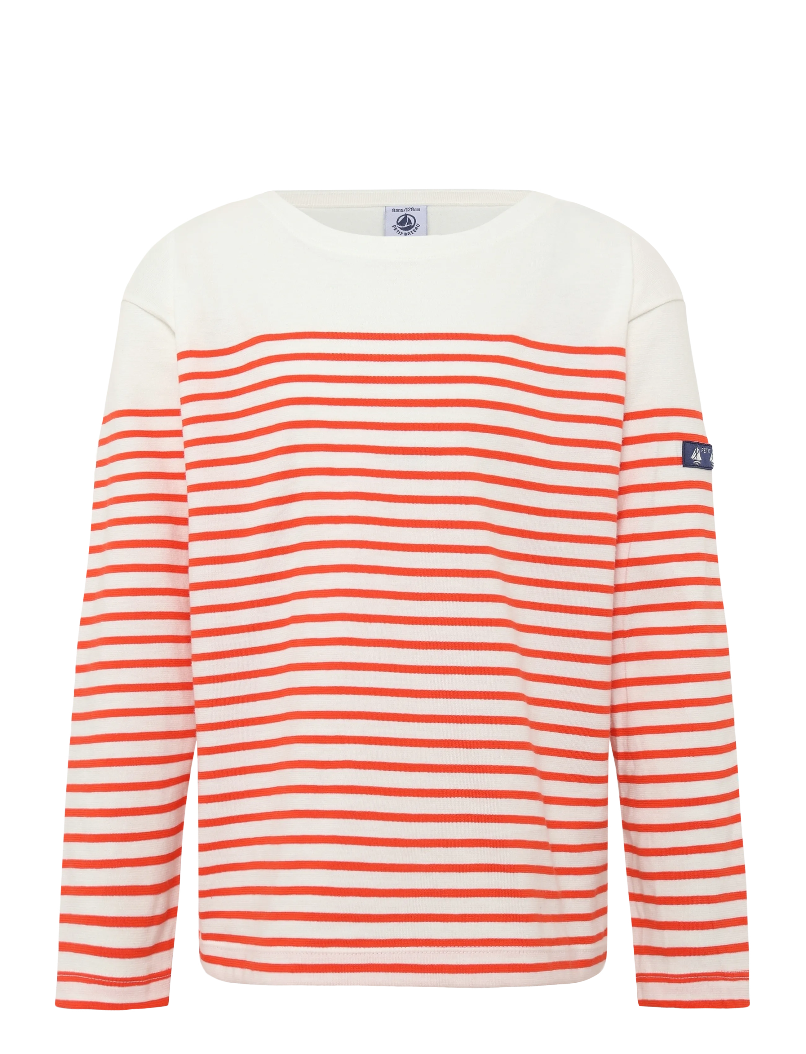 Petit Bateau SF MARINIERES - Kläder - MARSHMALLOW/SPICY / cream